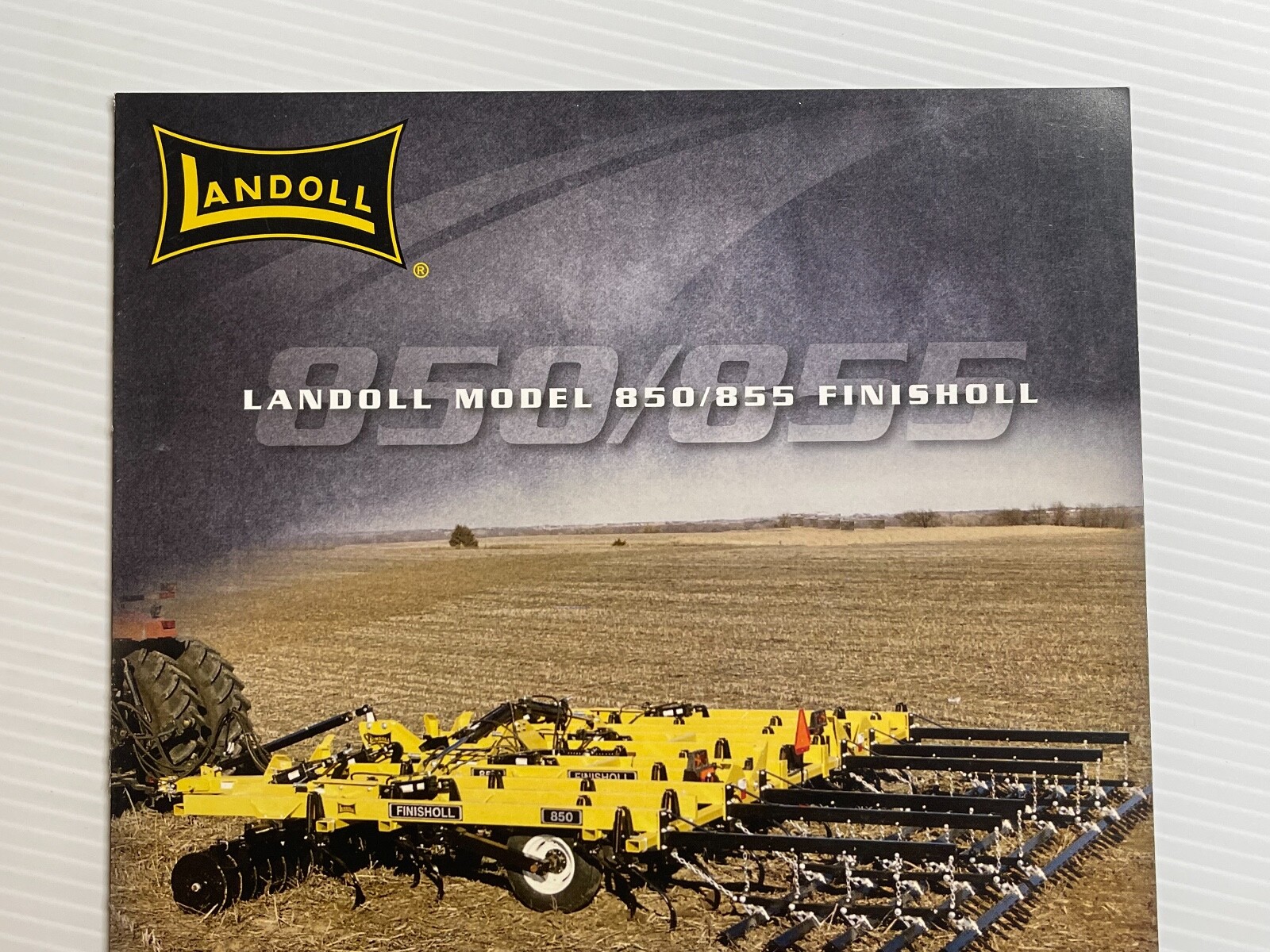 Landoll Model 850 / 855 Finisholl Sales Brochure (Showroom Sales Booklet)