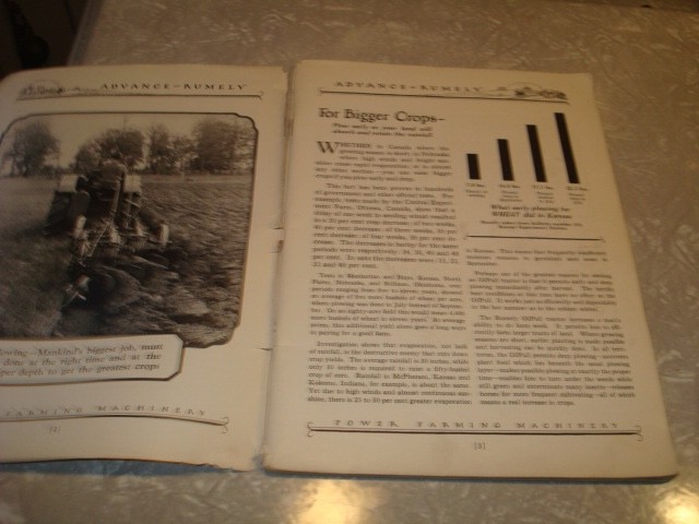 RARE Advance Rumely Power Farming Machinery 100 Page Publication