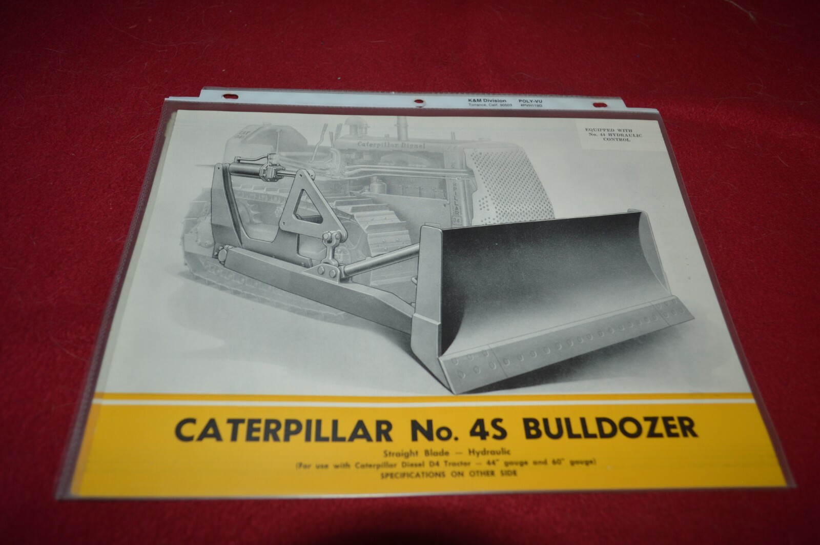 Caterpillar 4S Bulldozers For 1953 Dealer’s Brochure AMIL16
