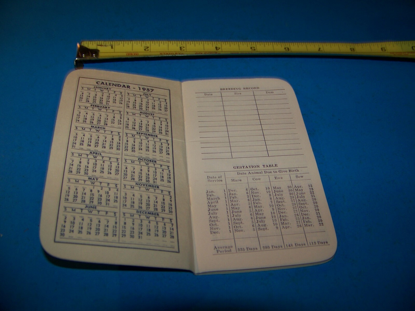 Royster Fertilizer “Daily Reminder” Memo Booklet 1957 F.S. Royster Guano Comp.
