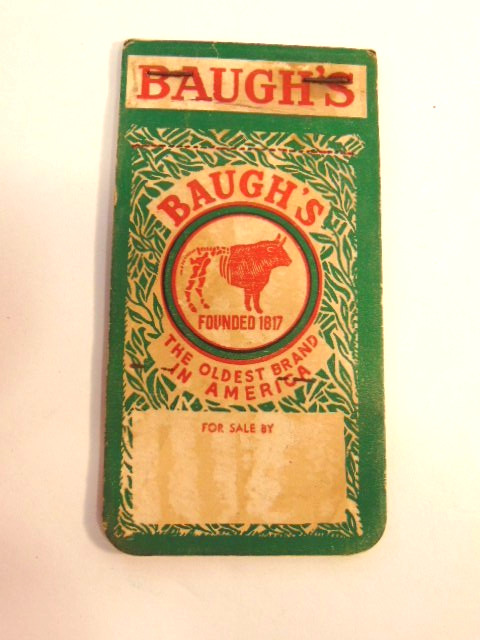 old Baugh’s Premium Plant Food & Soil Builder Fertilizer advertising notebook