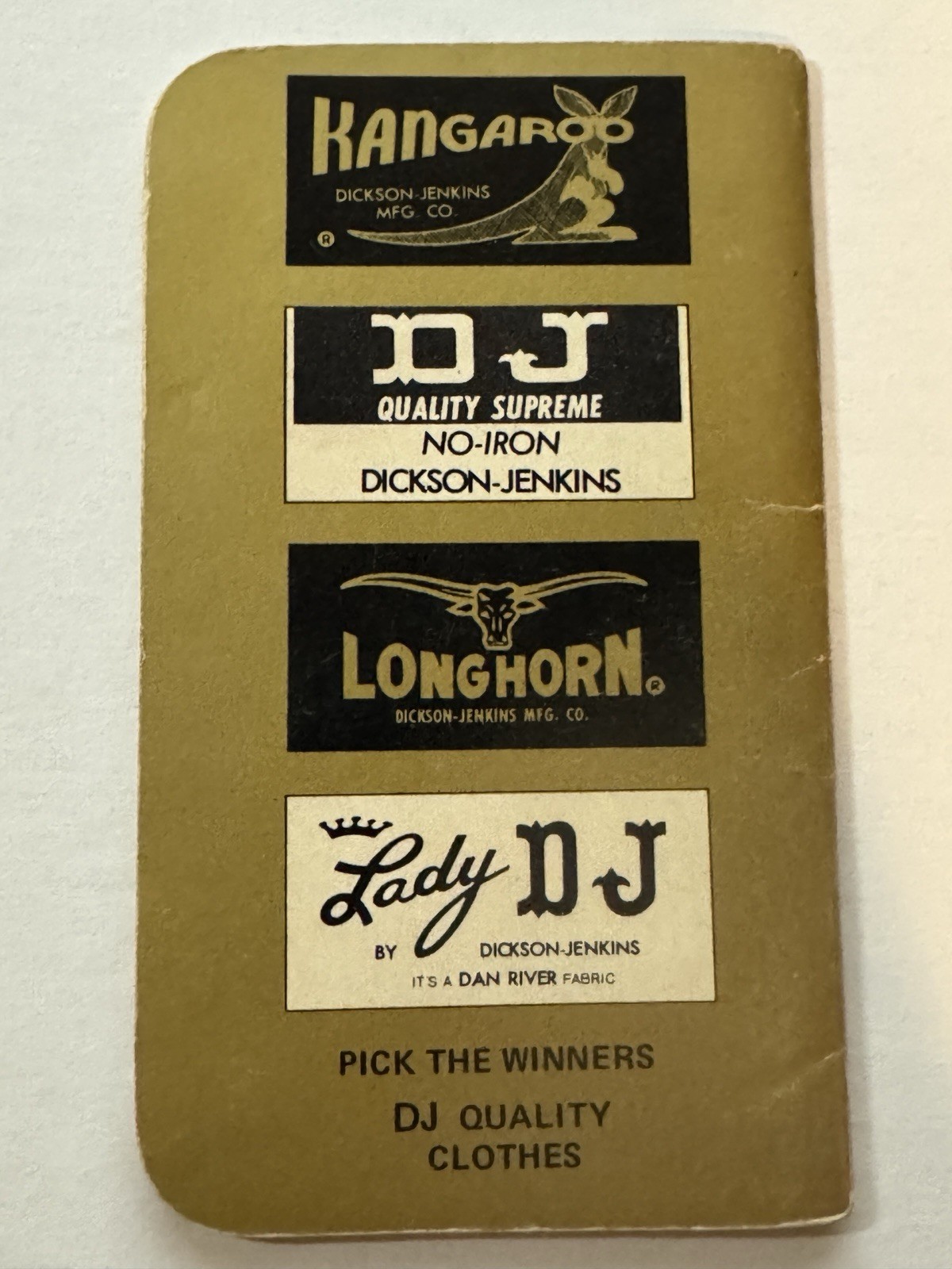 Fort Worth TX Dickson Jenkins Note Pad Manufacturing Company