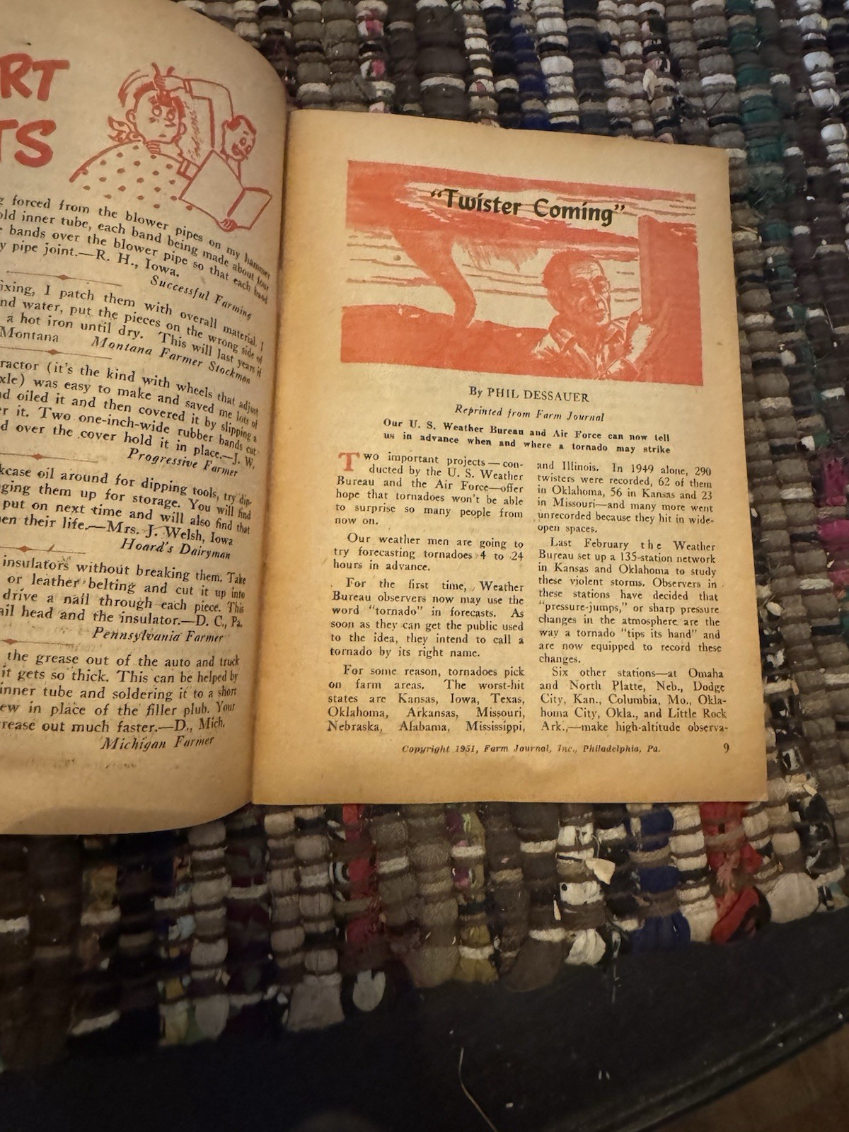 The General Farm tire, September 1951 Digest of Farm News