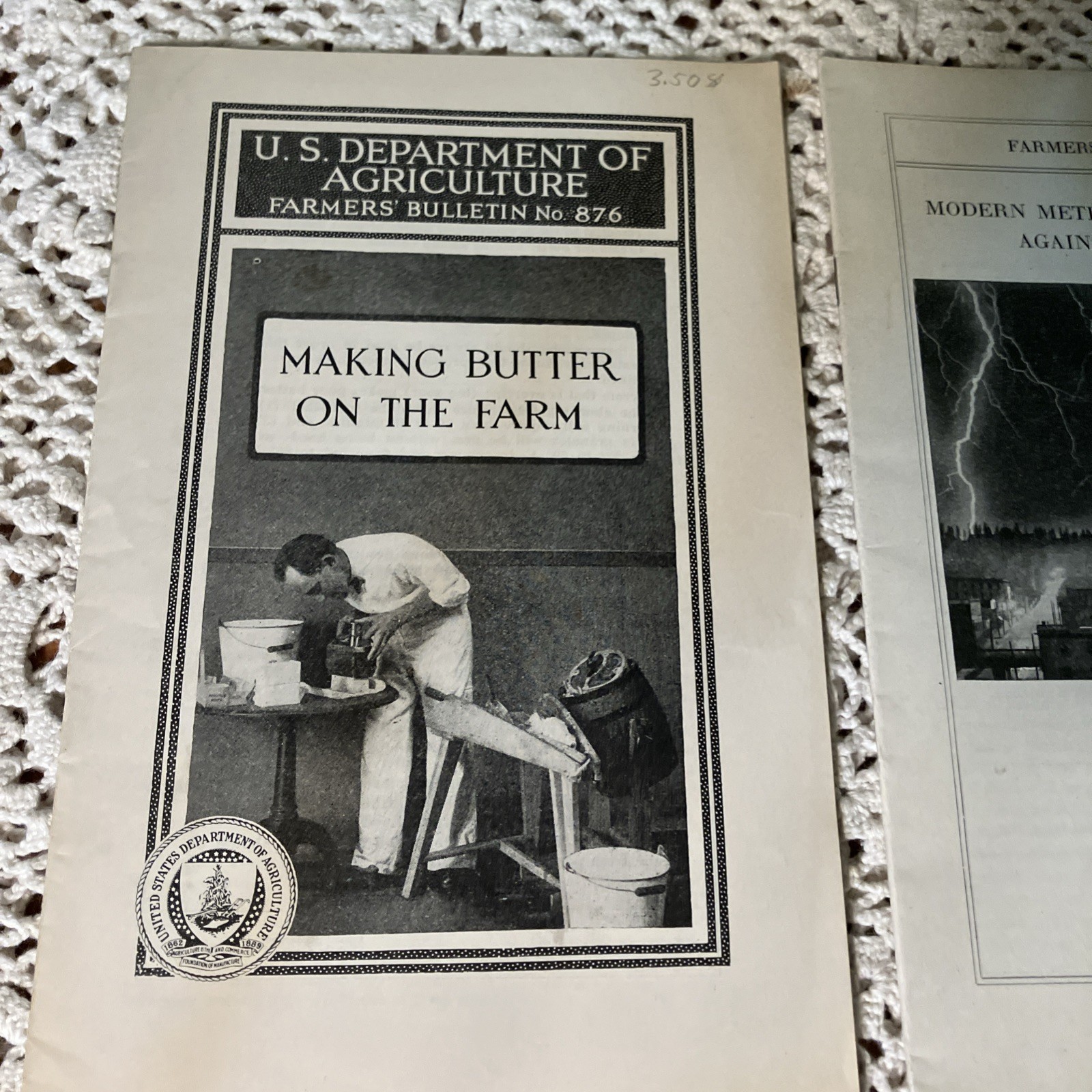 Department of Agriculture Antique 1919 & 20’s Bulletin’s Pamphlet’s Lot 6-B