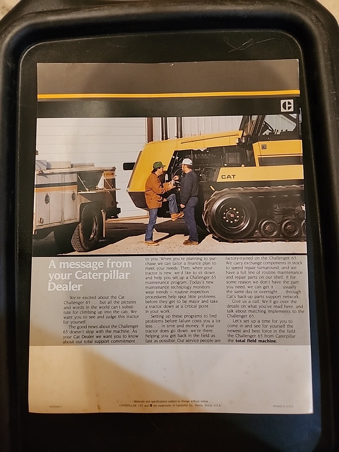 CAT Challenger 65 “The Total Field Machine” Sales Brochure