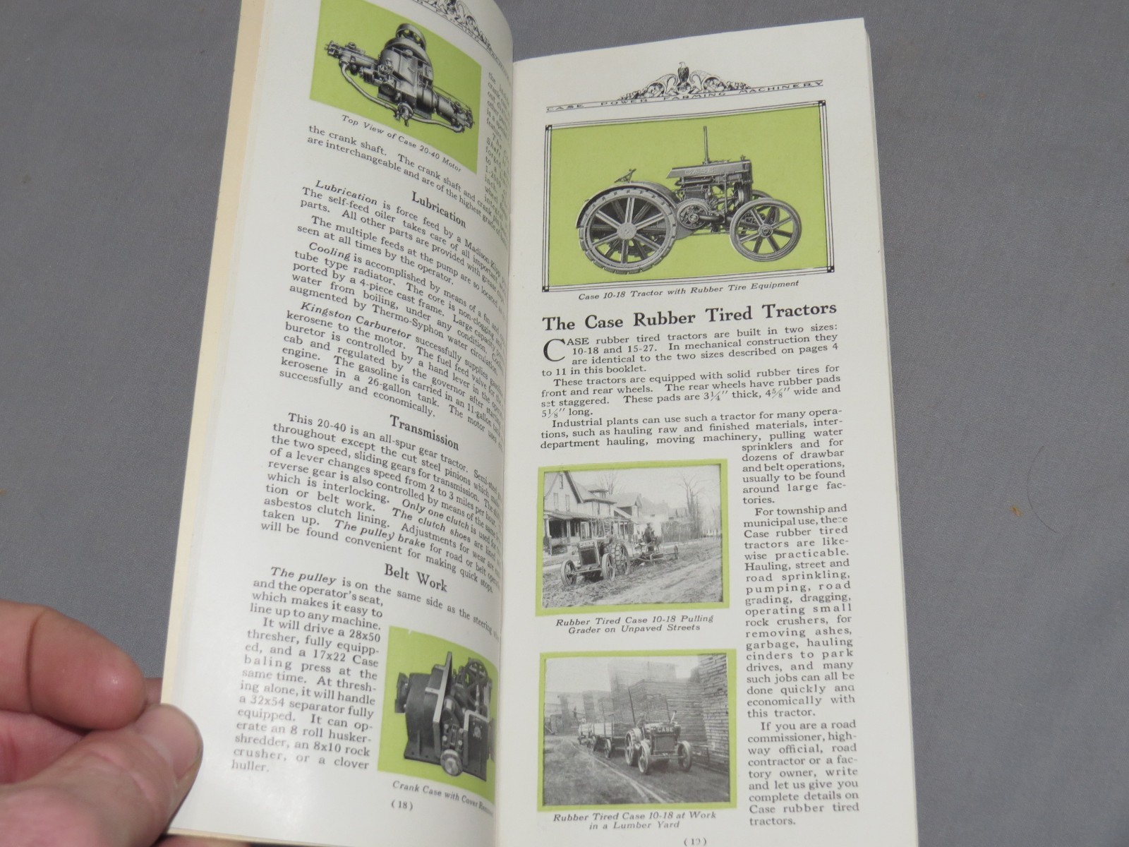 Vintage 1920’s JI CASE Power Farming Machinery Tractor Full Line Catalog NICE!
