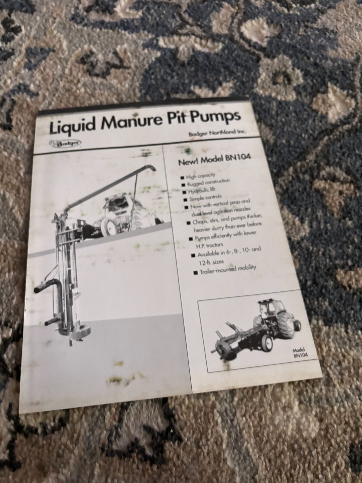 Badger Liquid Manure Pit Pumps Brochure FCCA24