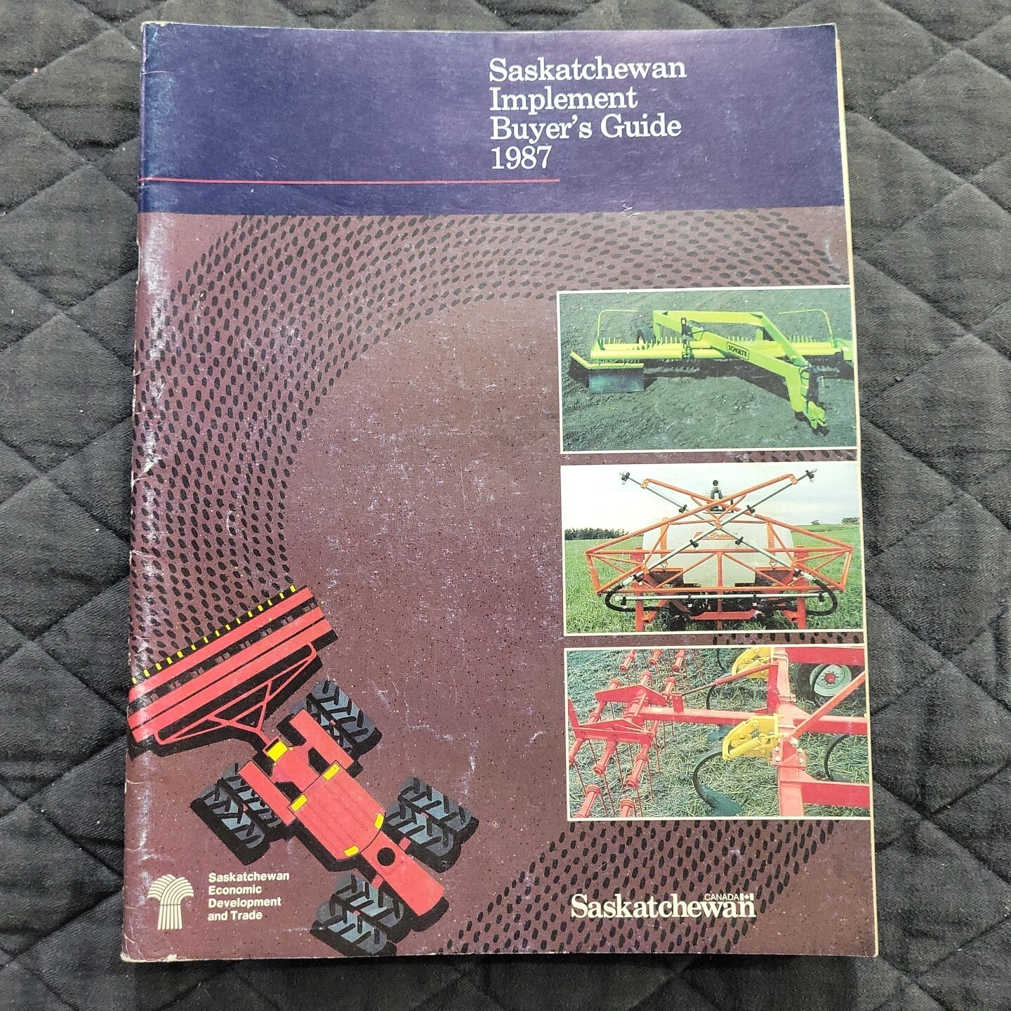 1987 Saskatchewan CANADA Implement Buyer’s Guide Brochure Catalog AGRICULTURAL