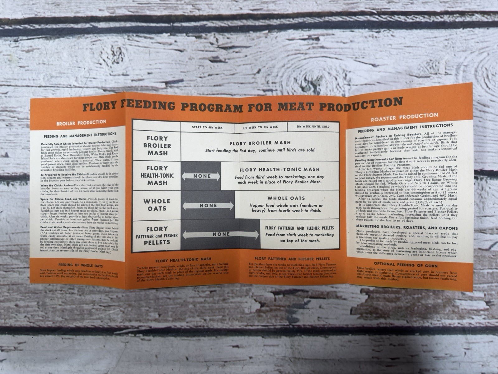 VTG Flory Feeding Program Flory Milling Company Bangor PA Brochure Info Adv Book