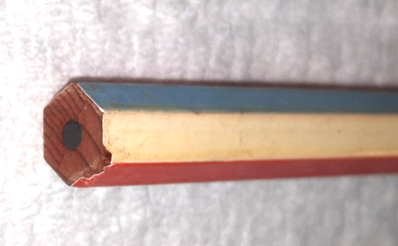 LONG FERRULE”Swiss Bell Farm*Reg. Swiss Brown Cattle*Roanoke, ILL”Unused Pencil