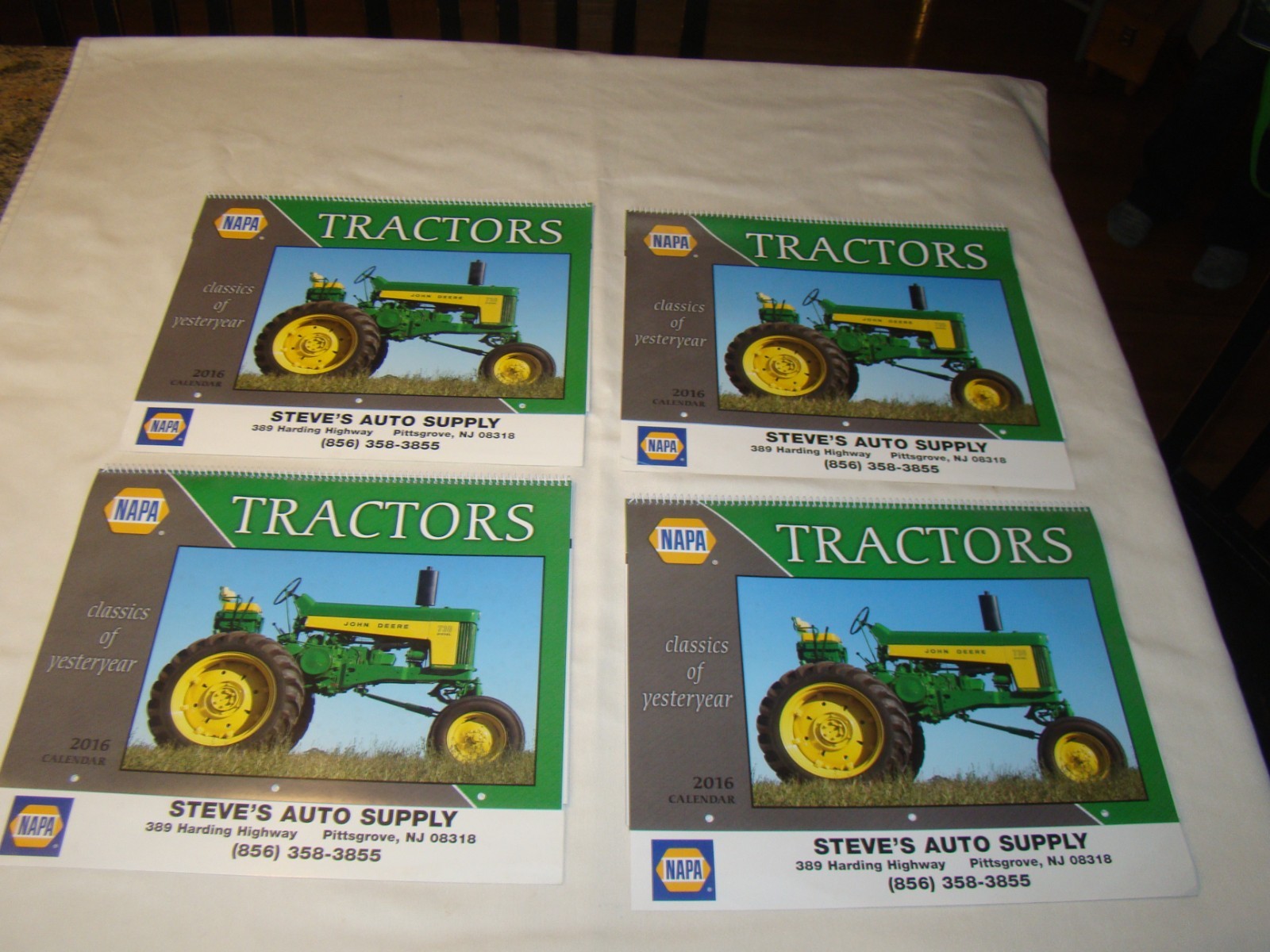 Lot of 4 2016 Napa Tractor Classics of Yesteryear Calendars Pittsgrove NJ 08318