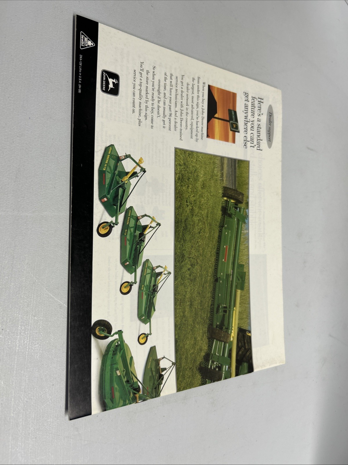 John Deere Cutter Shredders & Mowers for 1994 Brochure FCCA