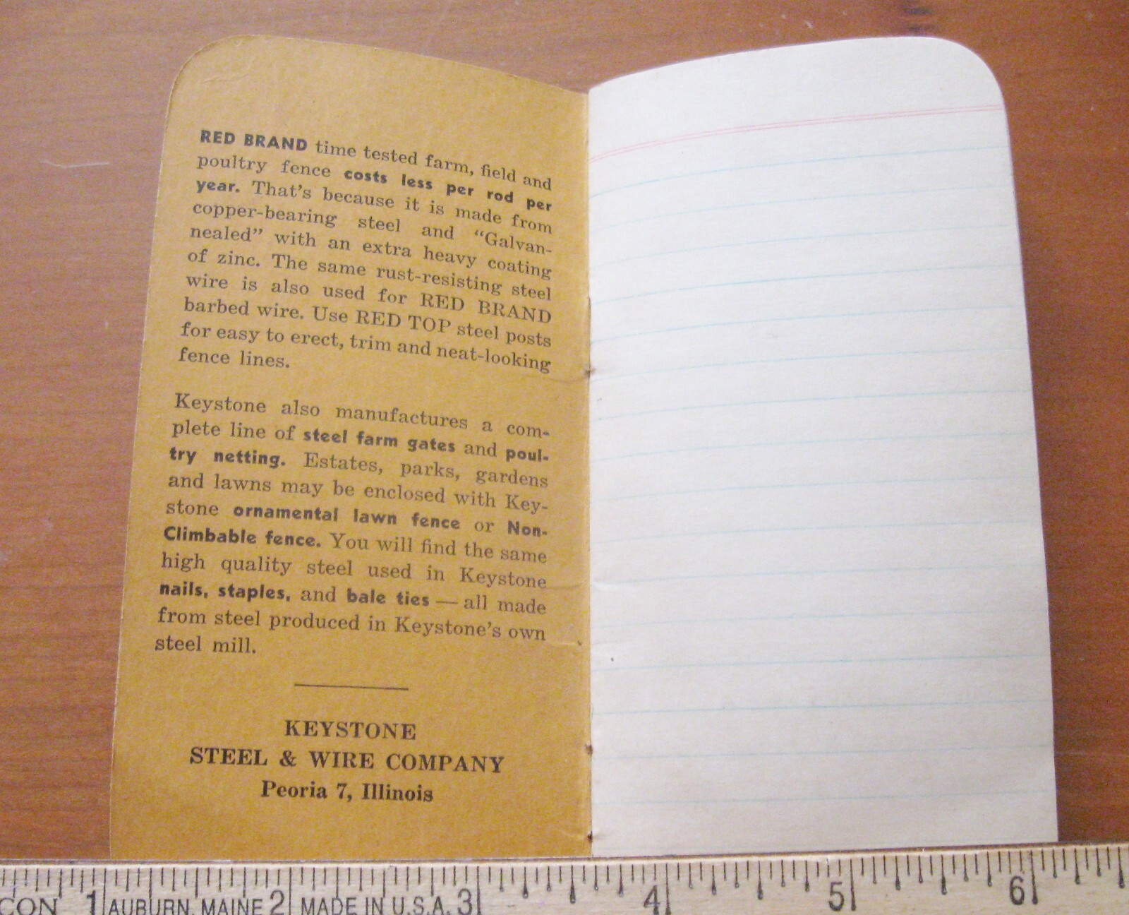 Vintage Keystone Steele and Wire Look for Red Brand Pamphlet Farmer’s Guide