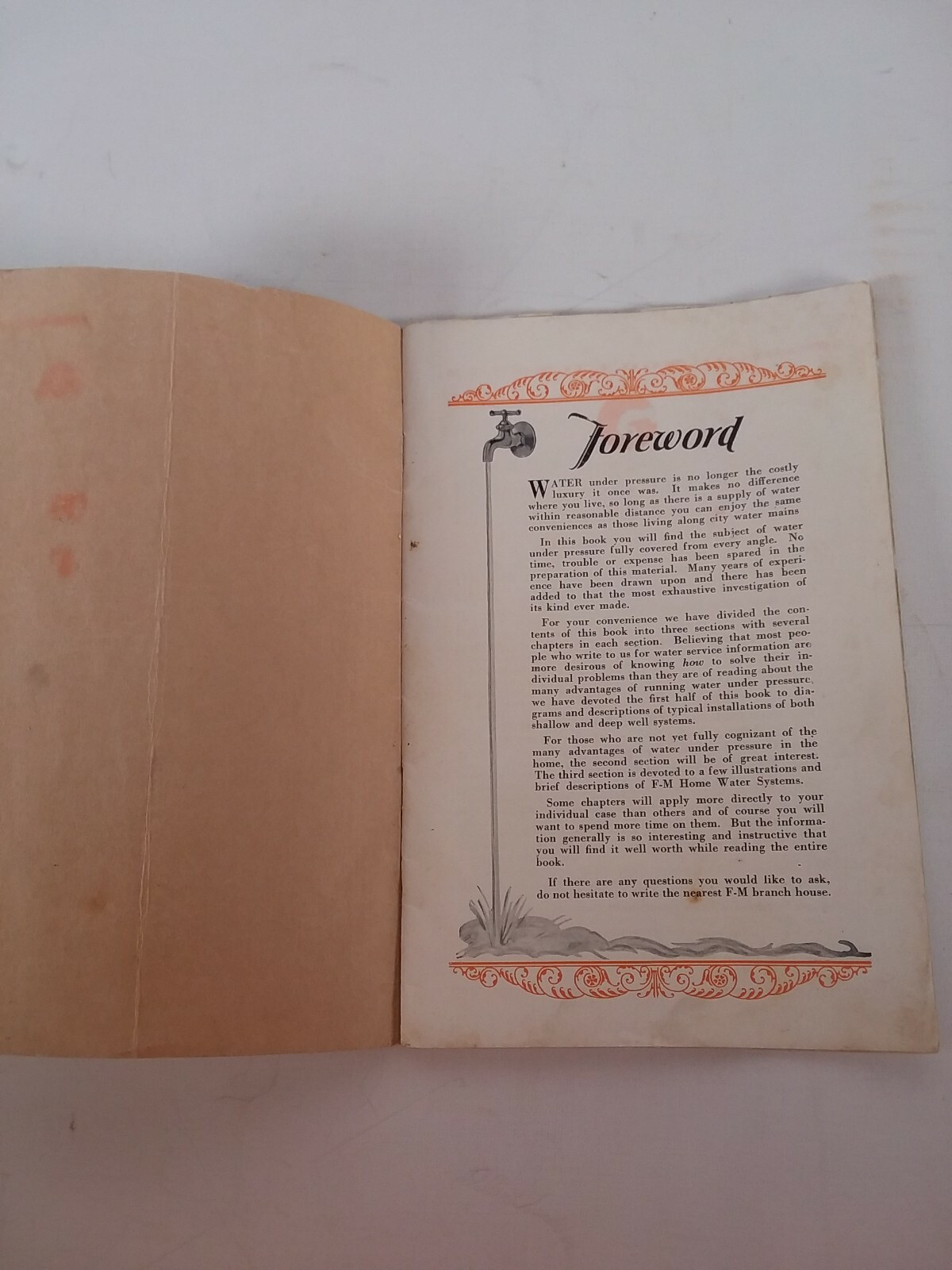 1929 Fairbanks Morse Home Water service catalog pamphlet vintage Lose page’s