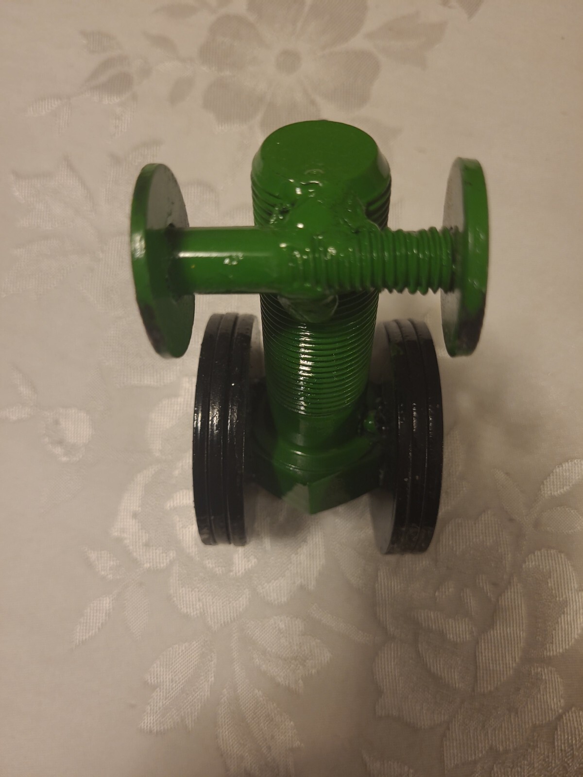 Custom Handmade Farm Tractor Scrap Bolts & Nuts – Black, Green 3 1/2″ H x 5″ L