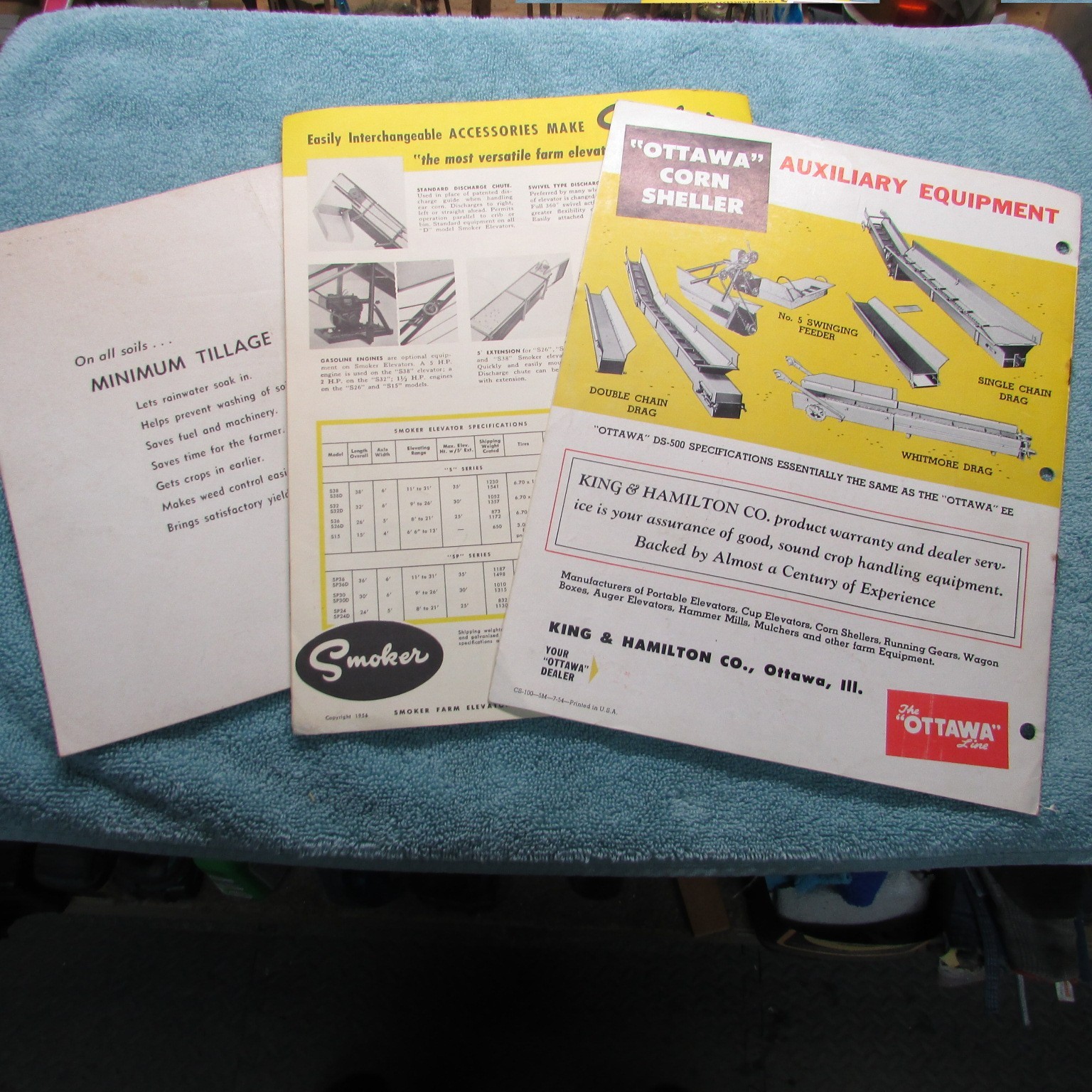 3 Brochure’s: Ottawa Crop Handling, Smoker Eq. & Michigan Minimum Tillage