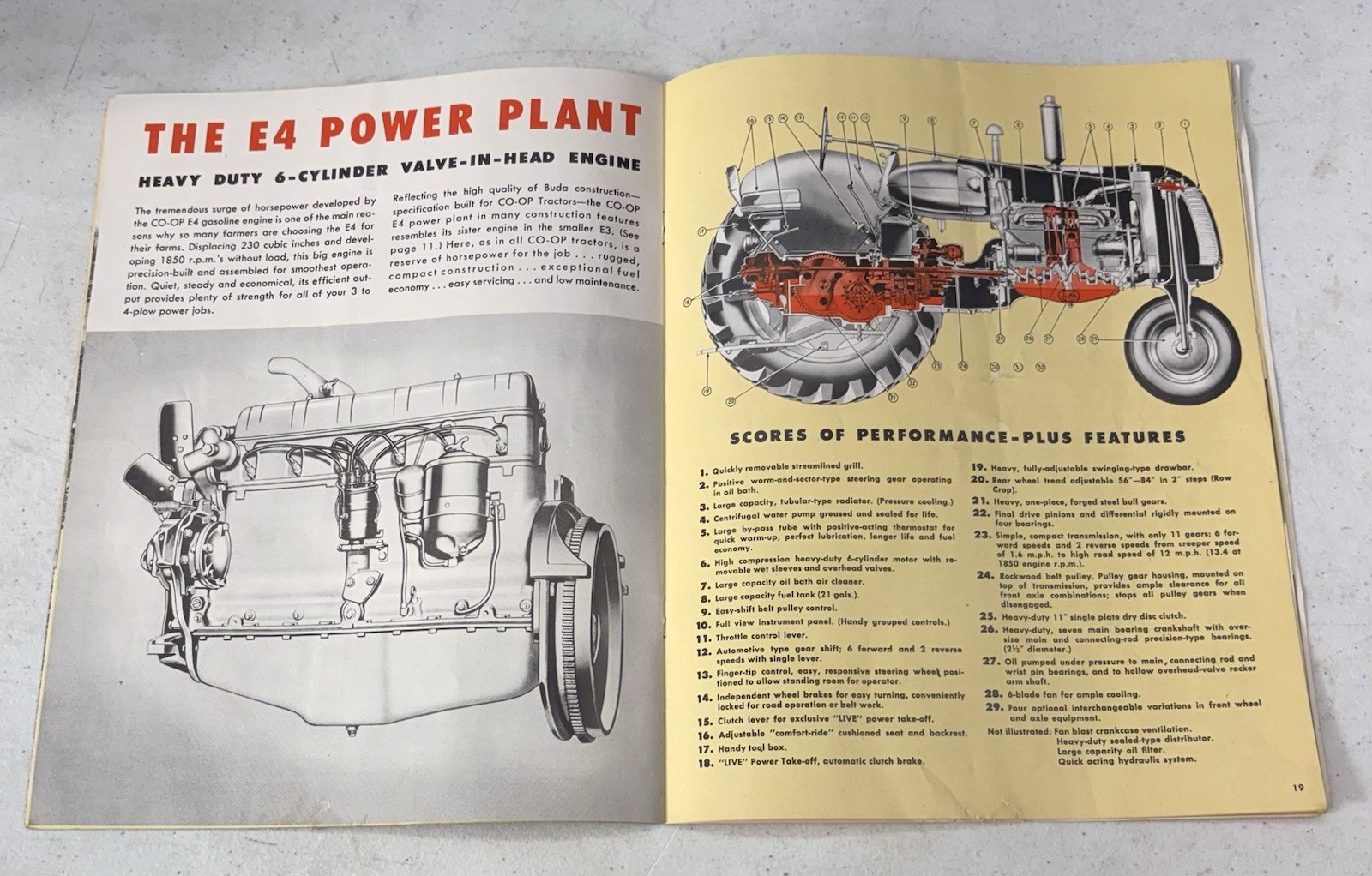 Original 1950’s Coop Tractors Advertising Sales Catalog