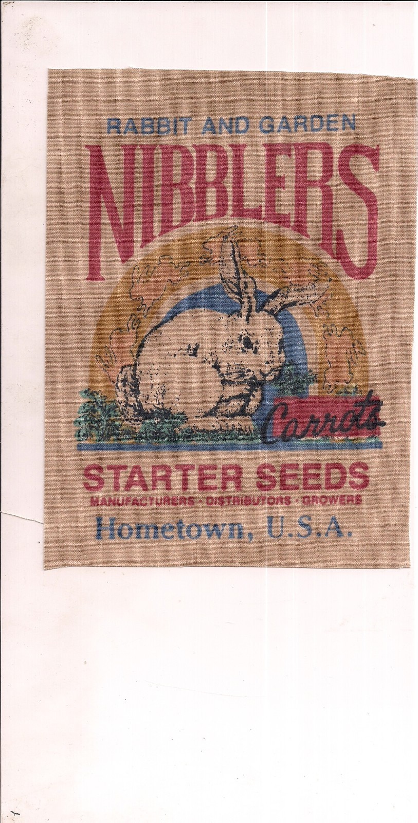 Farming Group of 6 Colorful Cotton Ad Patches