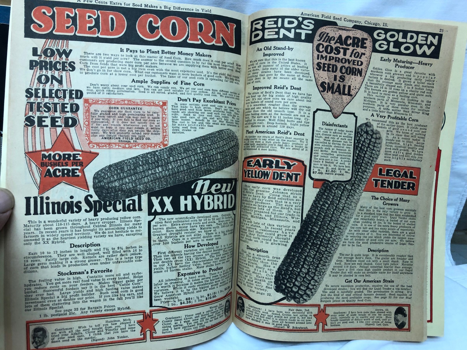 Vintage 1920-30’s America’s Field Seed Co. Booklet Farming