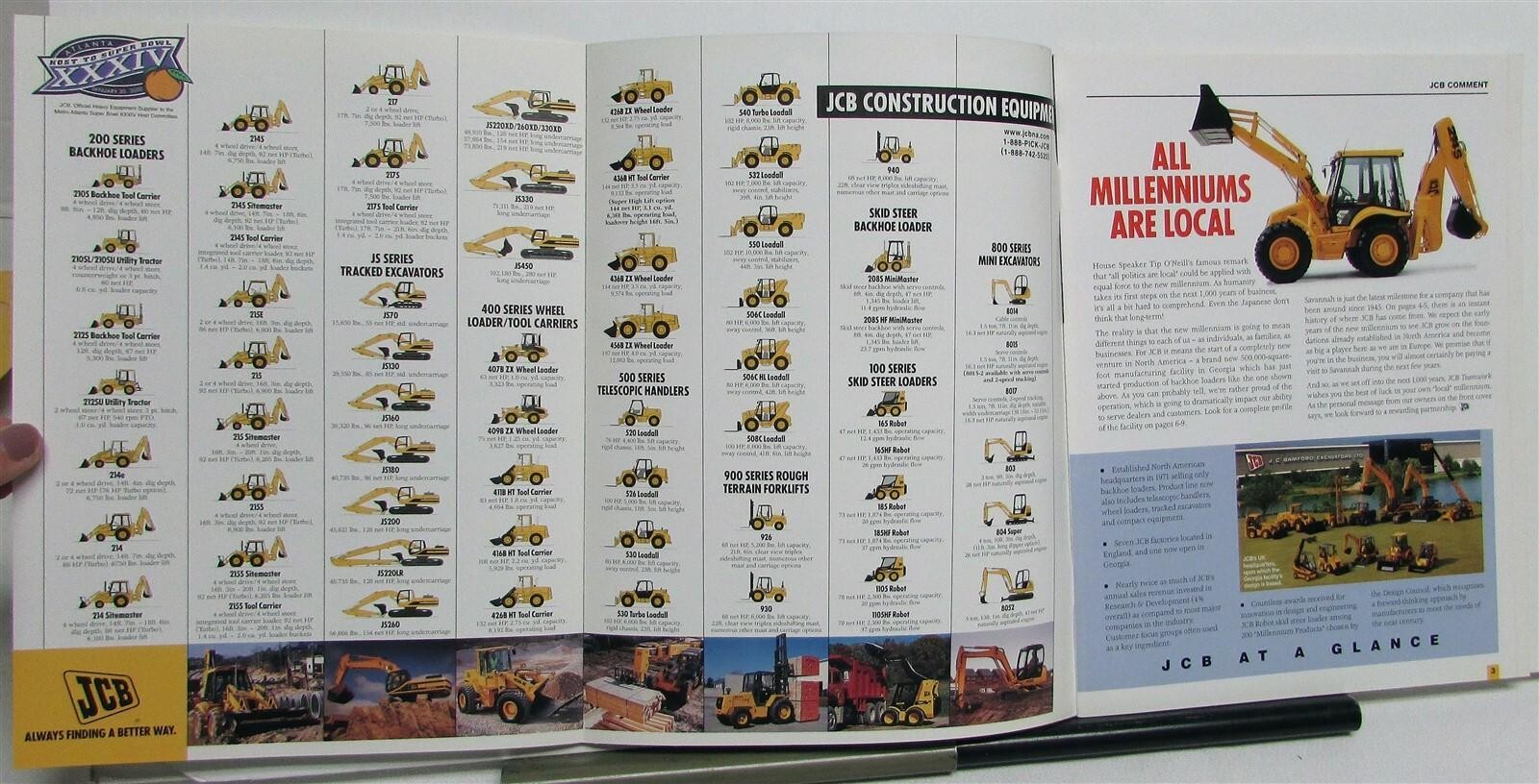2000 JCB Team Work Specifications Construction Magazine Winter Edition