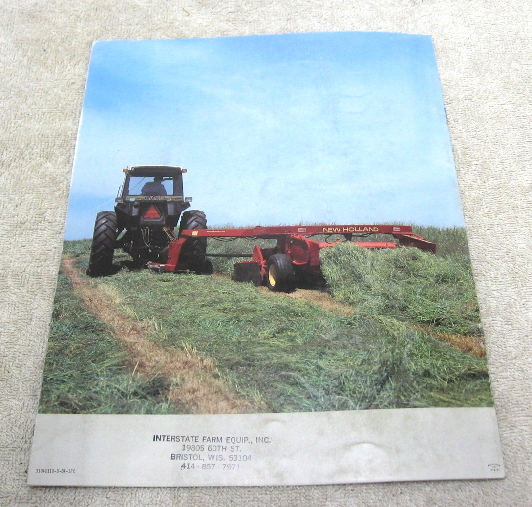 VINTAGE 1984 NEW HOLLAND TRACTOR DISCBINE MOWER CONDITIONER BROCHURE 411