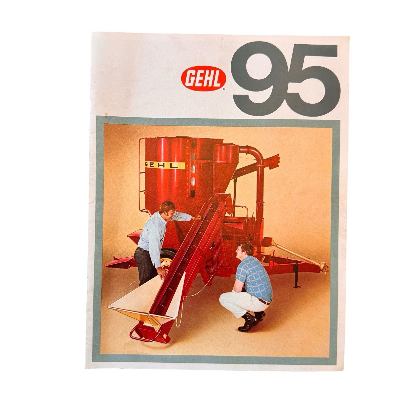 1970s Gehl 95 Feed Grinder Mixer Brochure Model 120 Farm Equipment Catalog