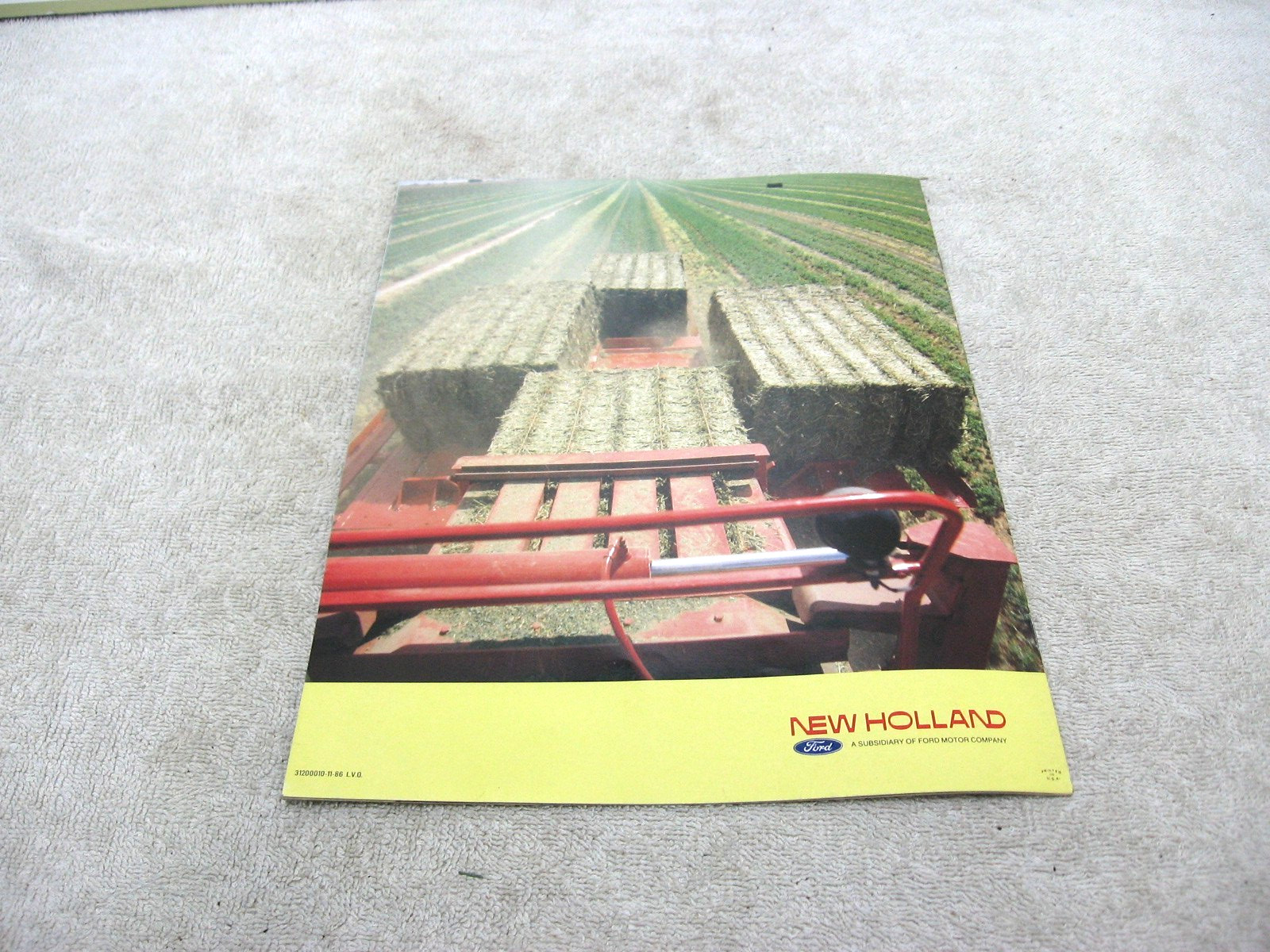 VINTAGE 1986 FORD NEW HOLLAND TRACTOR BALER BALERS BROCHURE 2000 2010