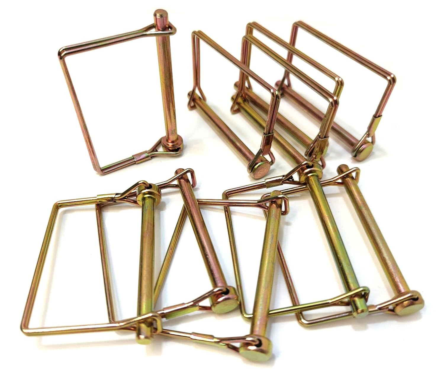 10 Pieces 1/4 Inch Wire Lock Pin, Trailer Coupler Pin,Hitch Pin ,Heavy Duty Safe