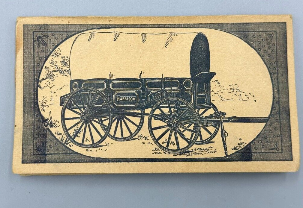 1892 HARRISON WAGON WORKS Machinery FARM Pocket Ledger GRAND RAPIDS MI Advertise