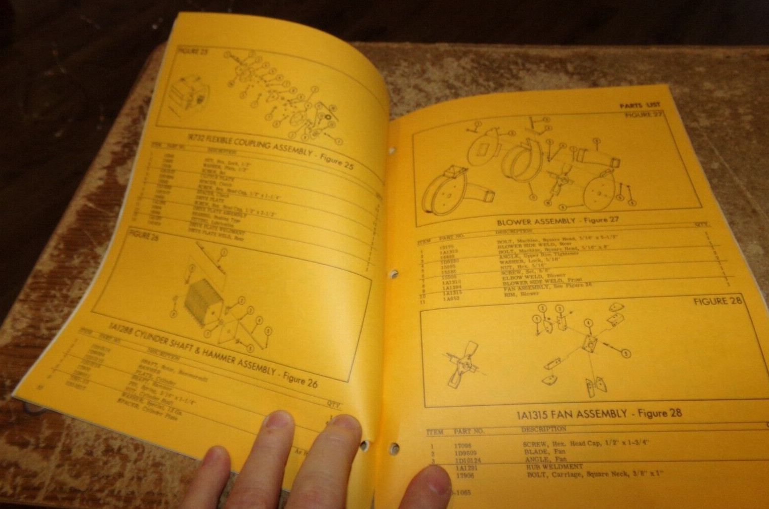1965 farmhand feedmaster grinder mixer operators manual good used