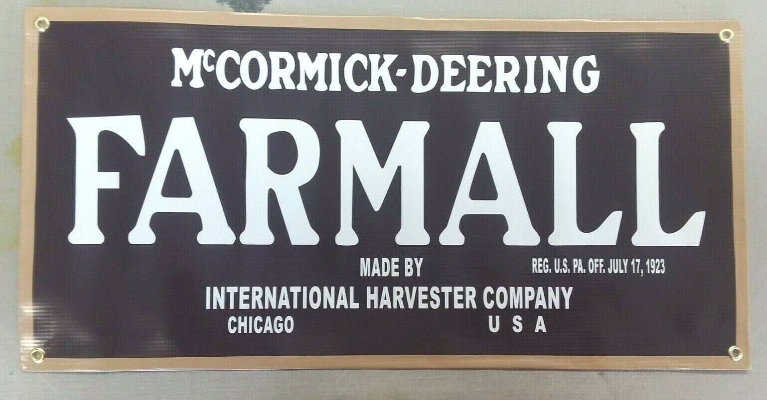 McCORMICK-DEERING FARMALL BANNER- 24″ X 12″