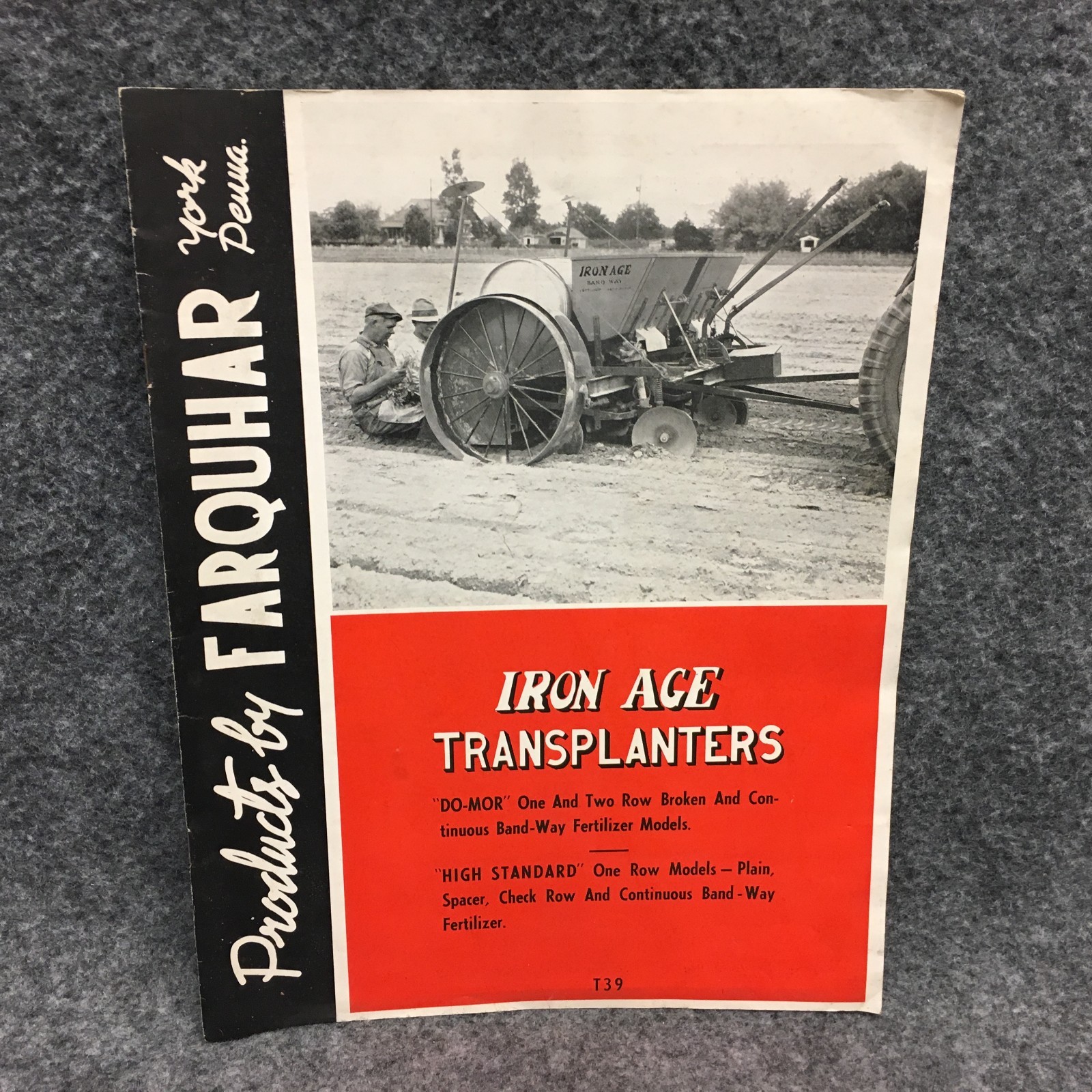 1940s Farquhar Iron Age Transplanters Advertising Booklet Pamphlet Catalog T39