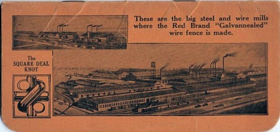 1930 Square Deal “Red rand” Fence Advertising Memo Book