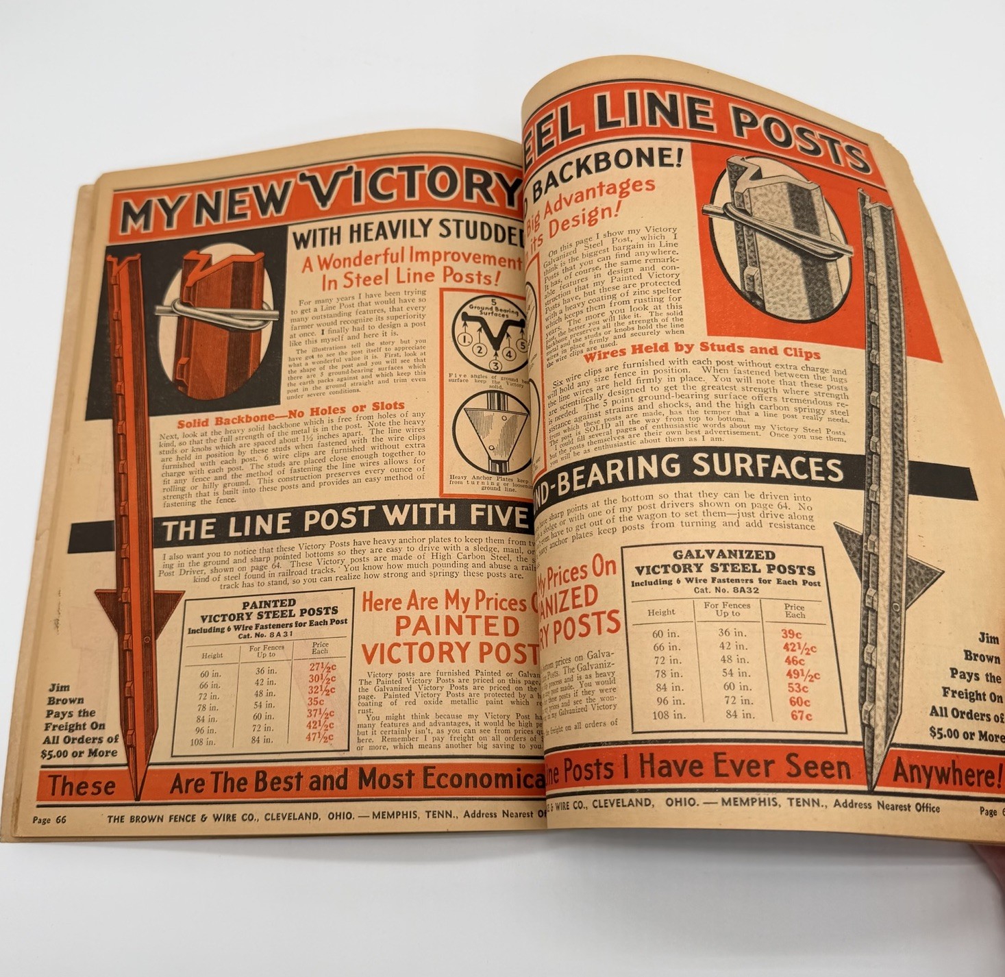 JIM BROWN’S 1935 BARGAIN BOOK – THE BROWN FENCE & WIRE CO.- Catalog