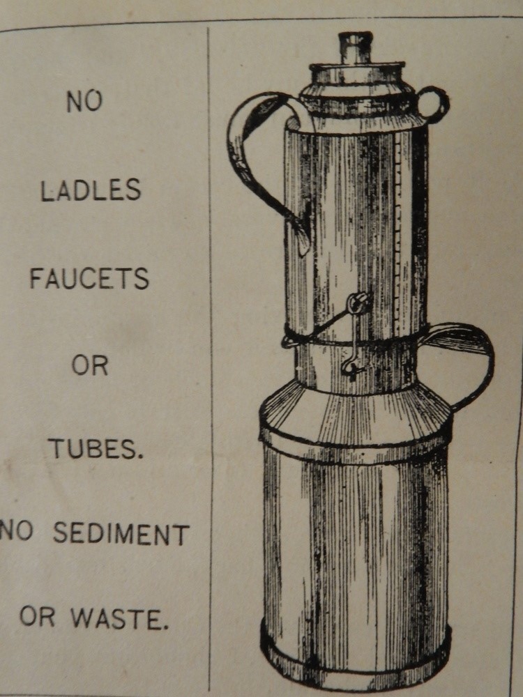 1887 JOHNSON’s Top-Can DAIRY CREAMERY Cream Separator broadside WESTBORO MA milk
