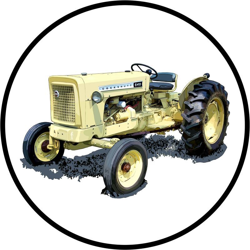 Cockshutt Model 540 Tractor NEW Metal Sign 28″ Dia. Round AMERICAN STEEL
