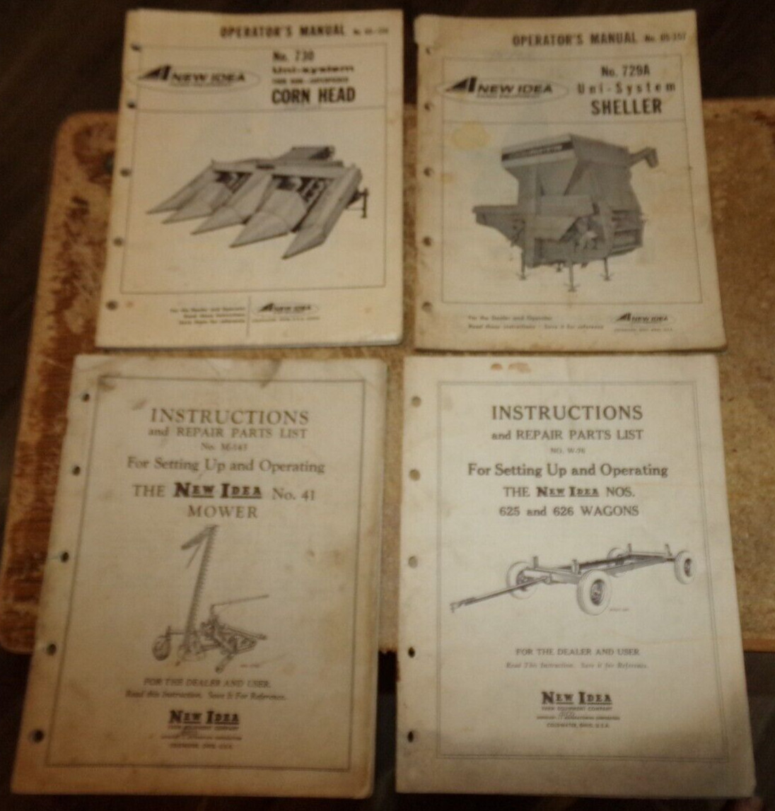 4-lot 1950’s-1970’s new idea assorted equipment brochures good used