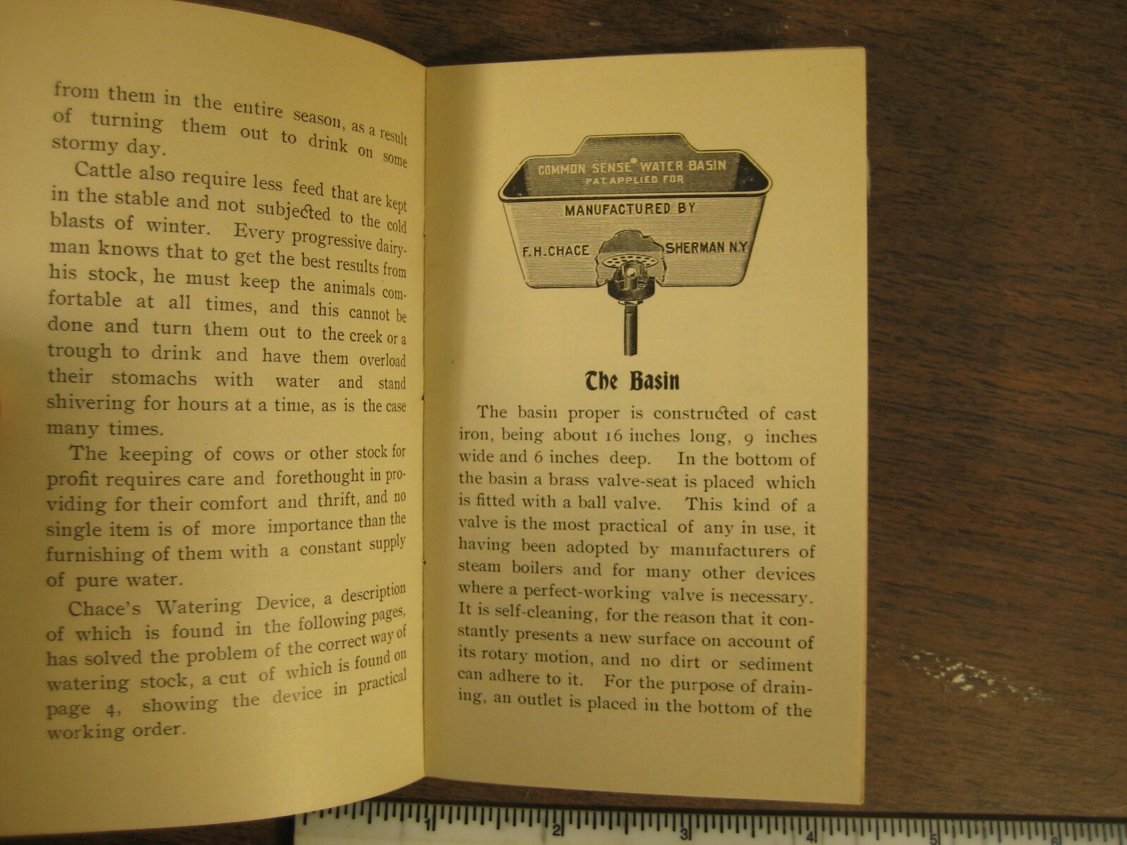 F. H. Chace’s Stock Waterer 1900s Farm Advertising Pamphlet Sherman New York