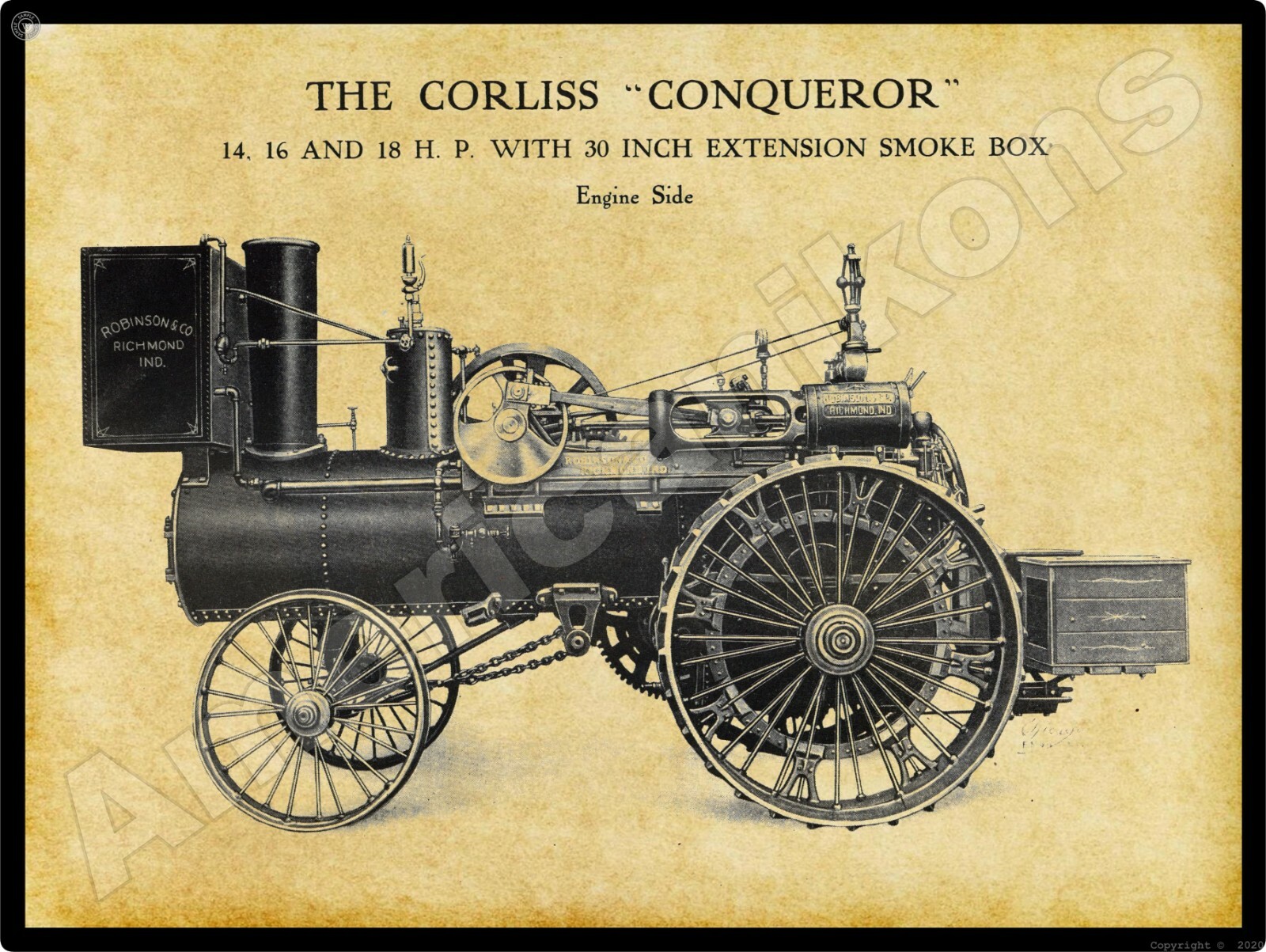 Robinson Conqueror Engine NEW Metal Sign – 24″x30″ USA STEEL XL Size 7 lbs