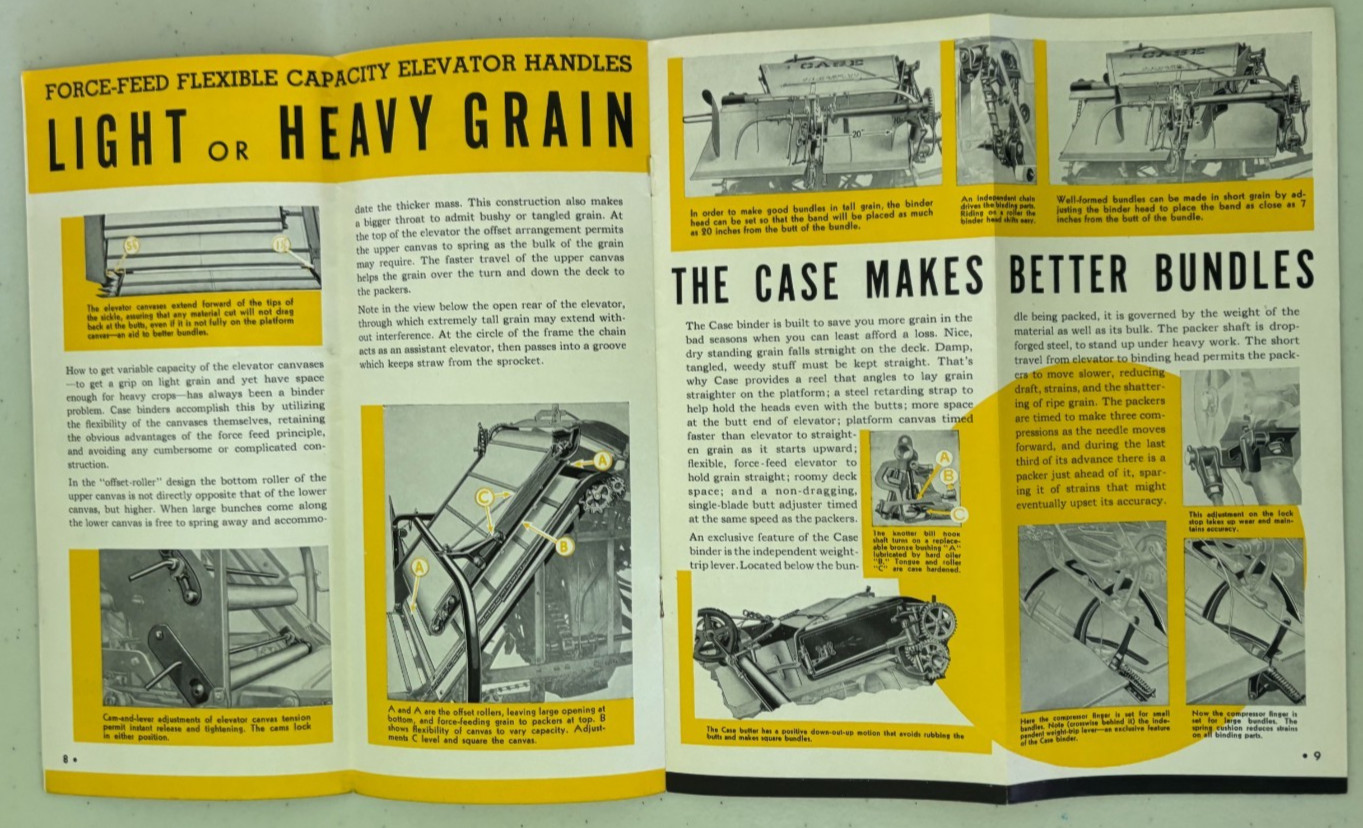Case Horse Drawn Grain Binder For 1937 Brochure DCPA26