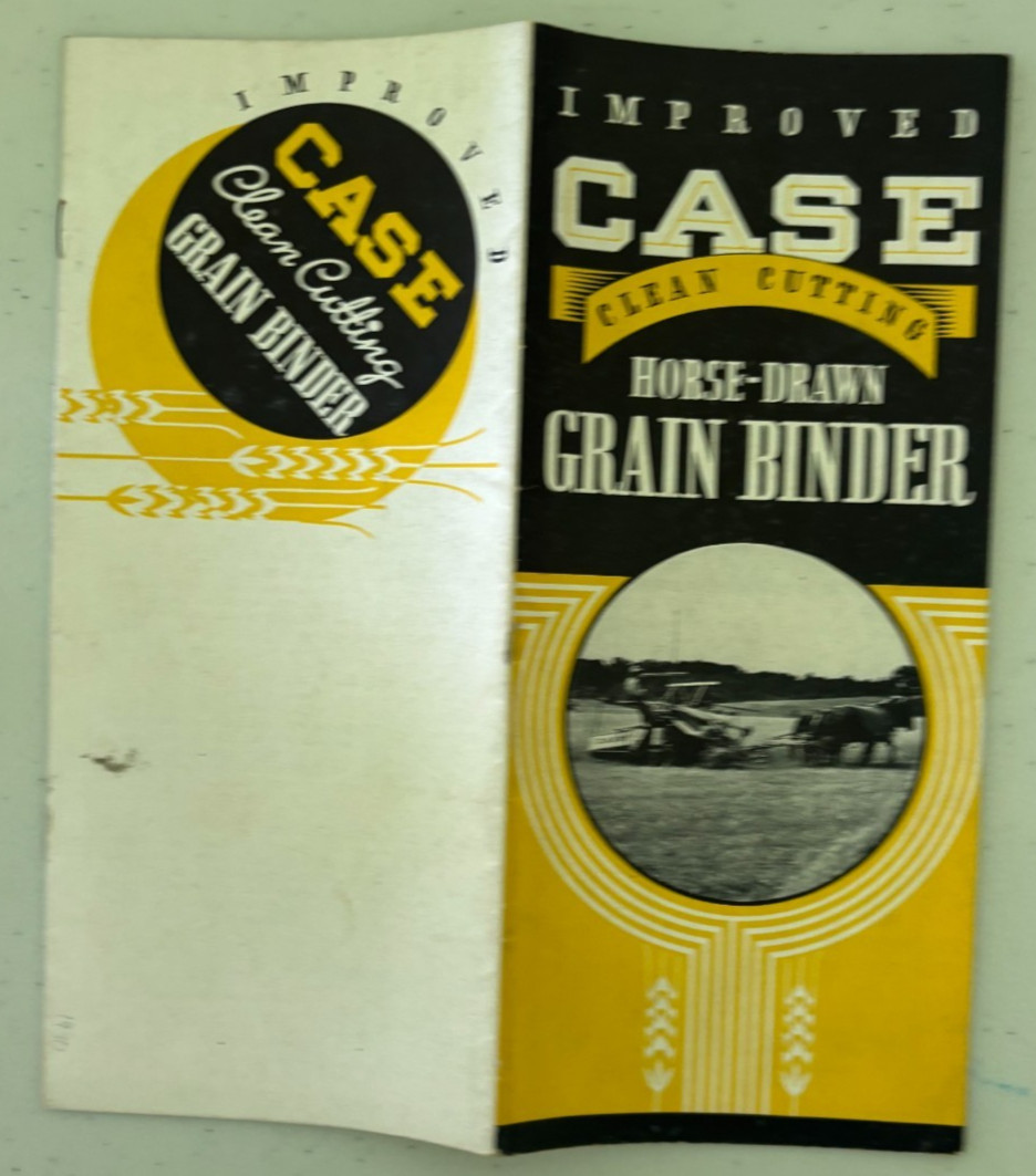 Case Horse Drawn Grain Binder For 1937 Brochure DCPA26