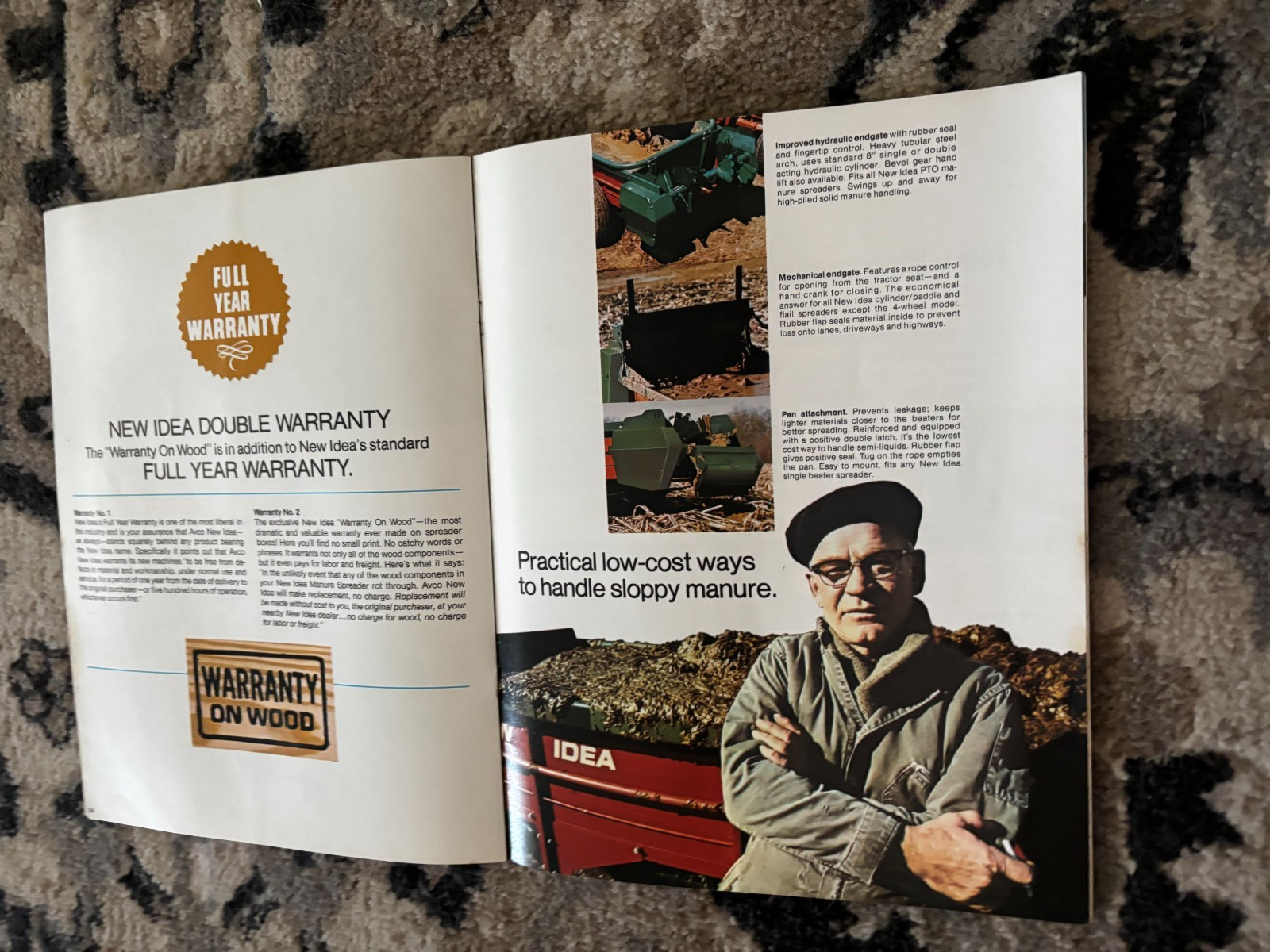 New Idea Manure Spreaders For 1974 Brochure DCPA26