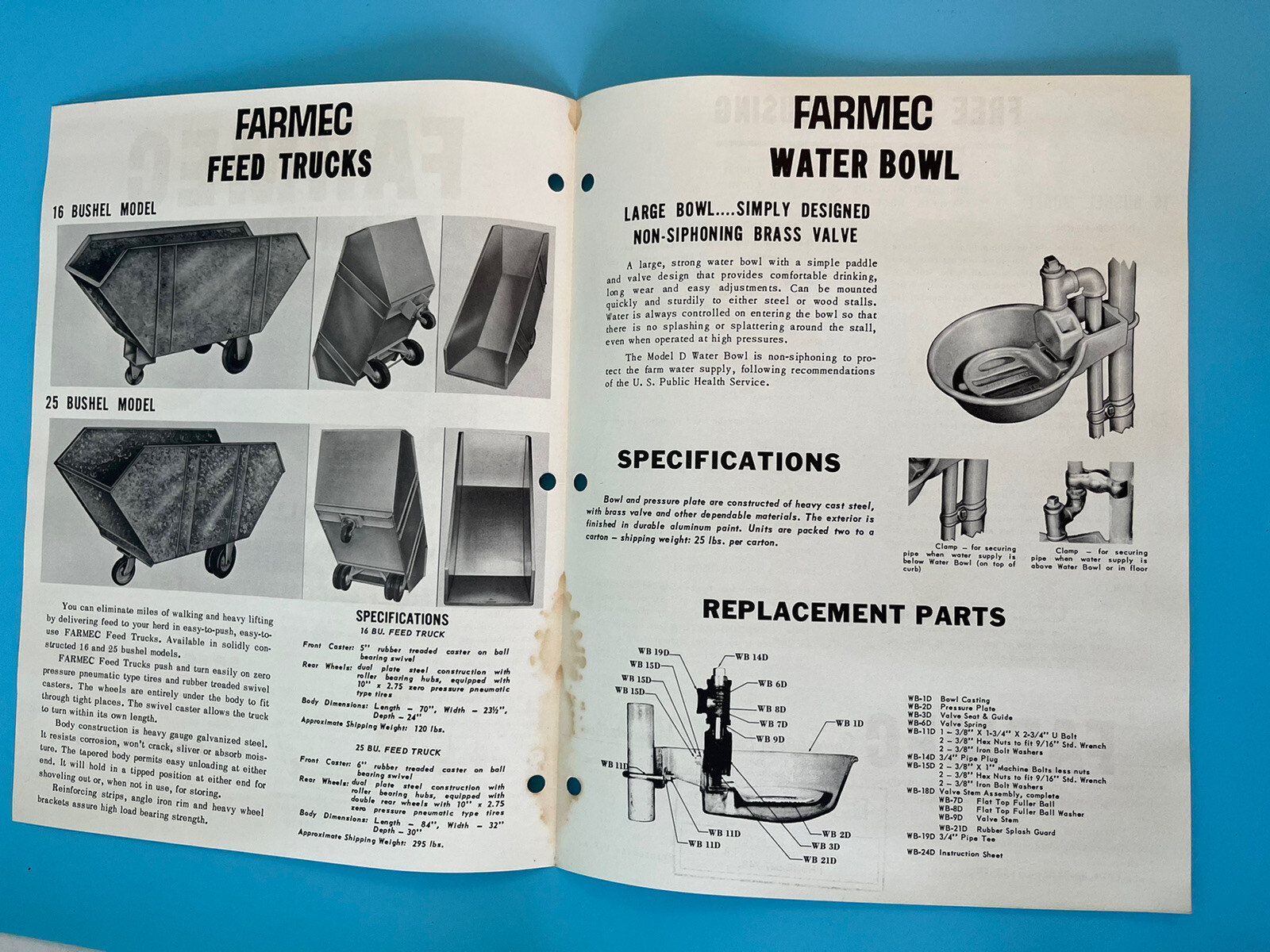 Vintage Set of 4 Farmec Buyers Guide.