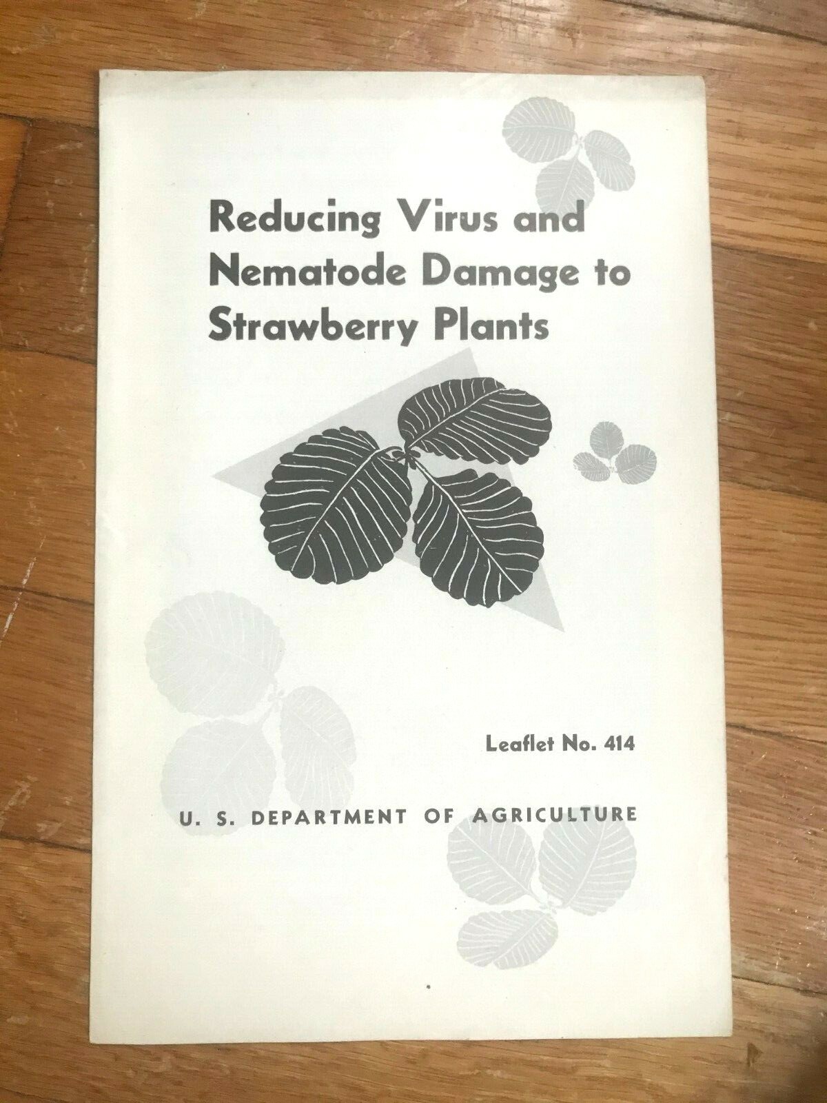 Vtg Reducing Virus & Nematode Damage US Dept of Agriculture 1950s Booklet A44
