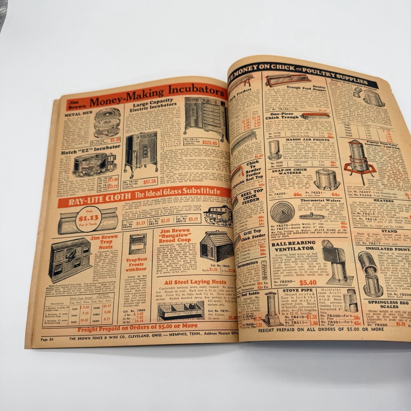 JIM BROWN’S 1935 BARGAIN BOOK – THE BROWN FENCE & WIRE CO.- Catalog