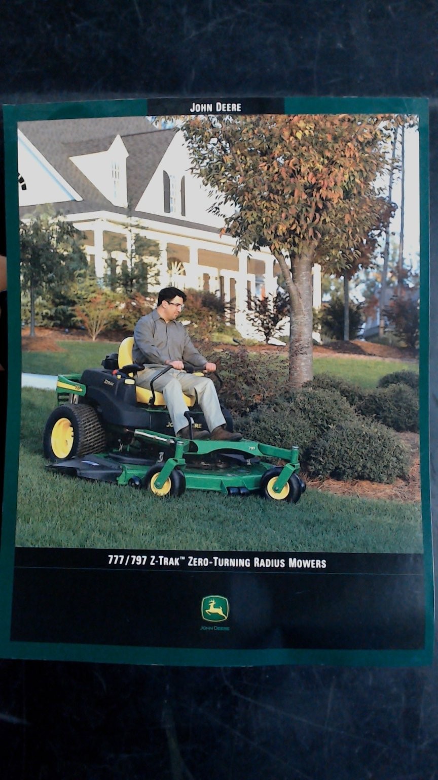 John Deere 777 797 Z-Trak Zero-Turning Radius Mowers Brochure