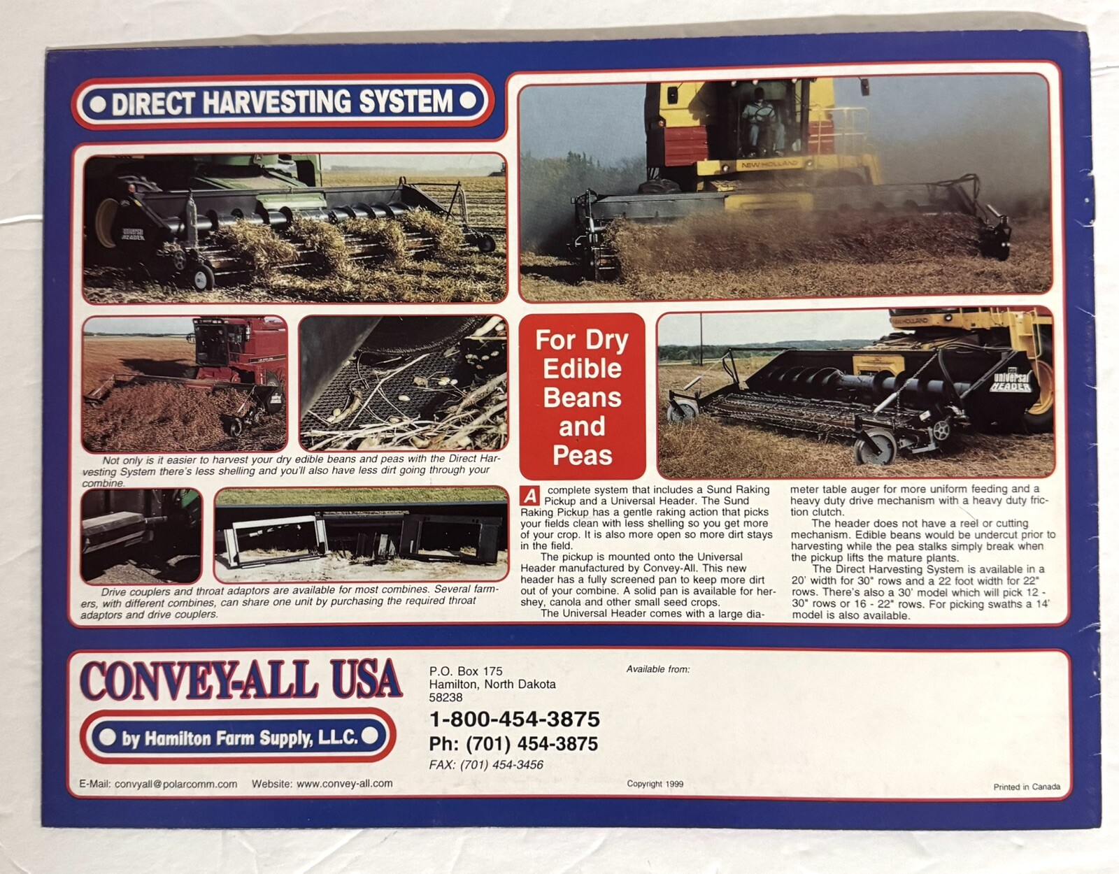 Vintage 1990’s Agricultural Farm Equipment Convey-All Product Catalog Tenders