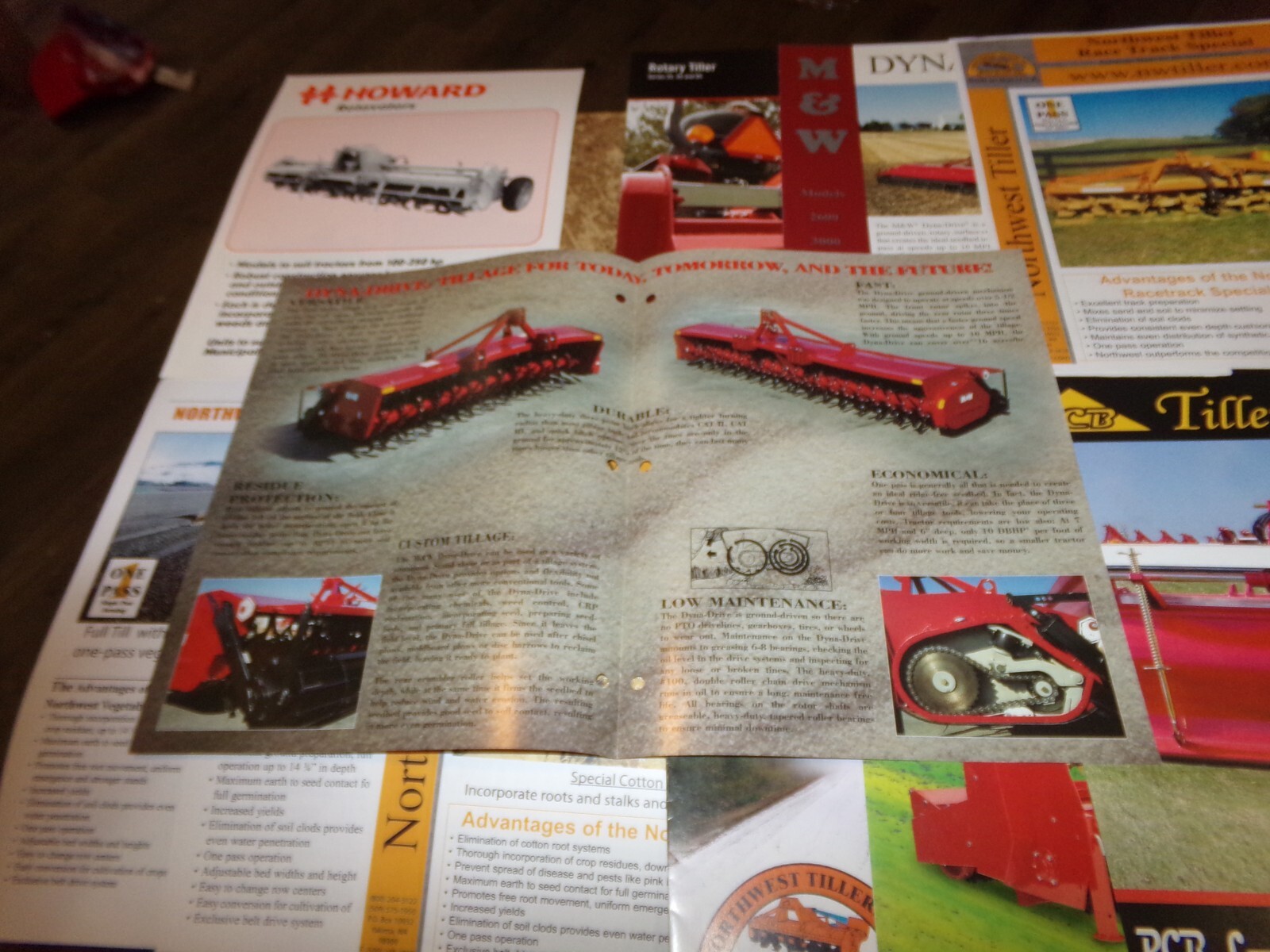 11-lot 1990’s-2000’s rotary tiller brochures in nice shape used