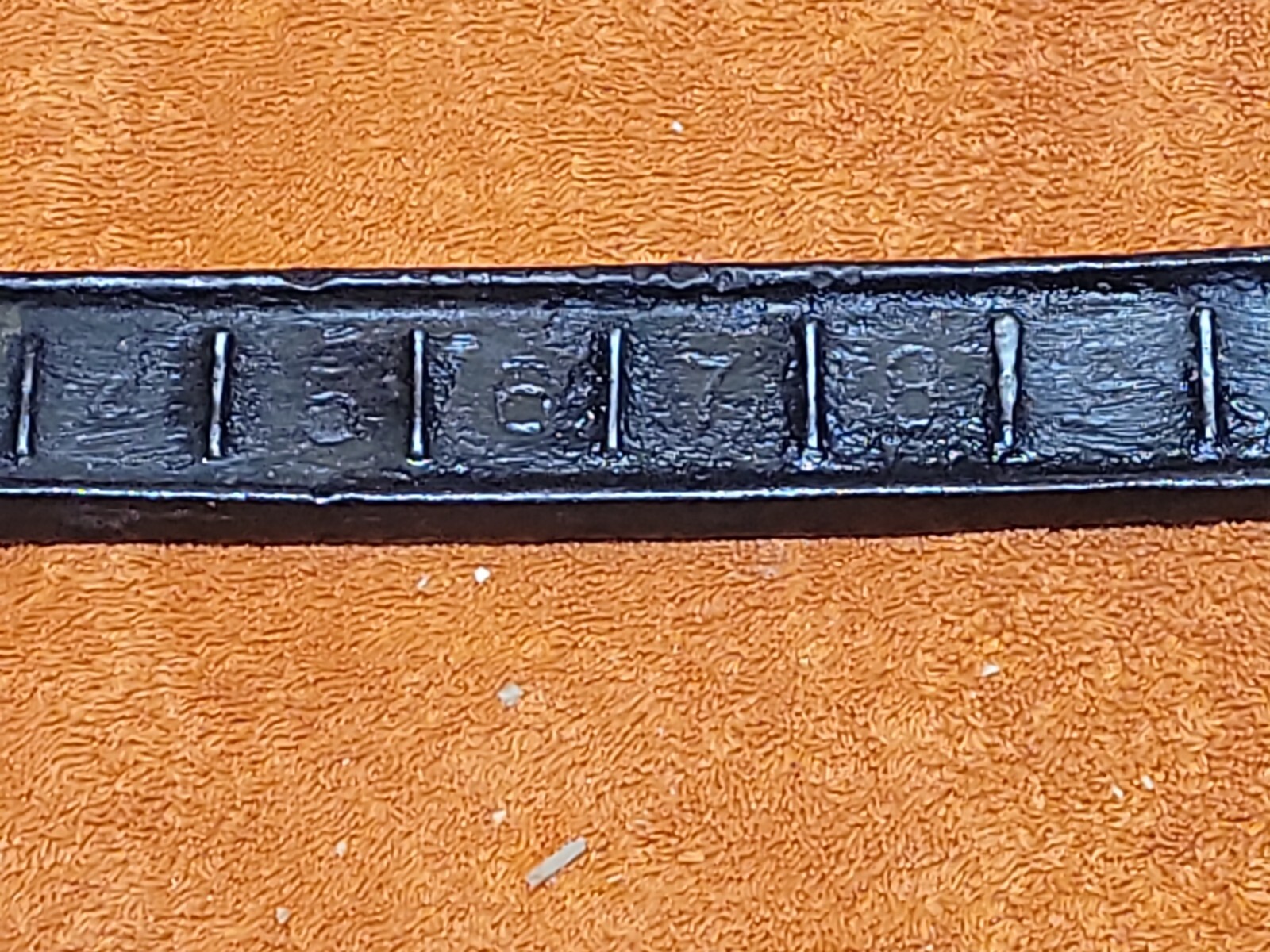 H•Vintage 14″ La Crosse Plow Co. K29 Wrench- Back Side Ruler Marked – Nice