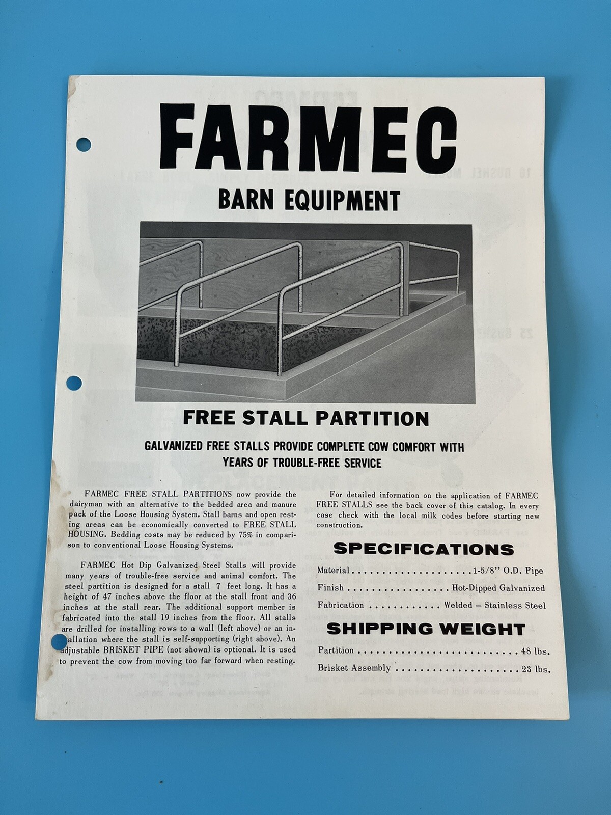 Vintage Set of 4 Farmec Buyers Guide.